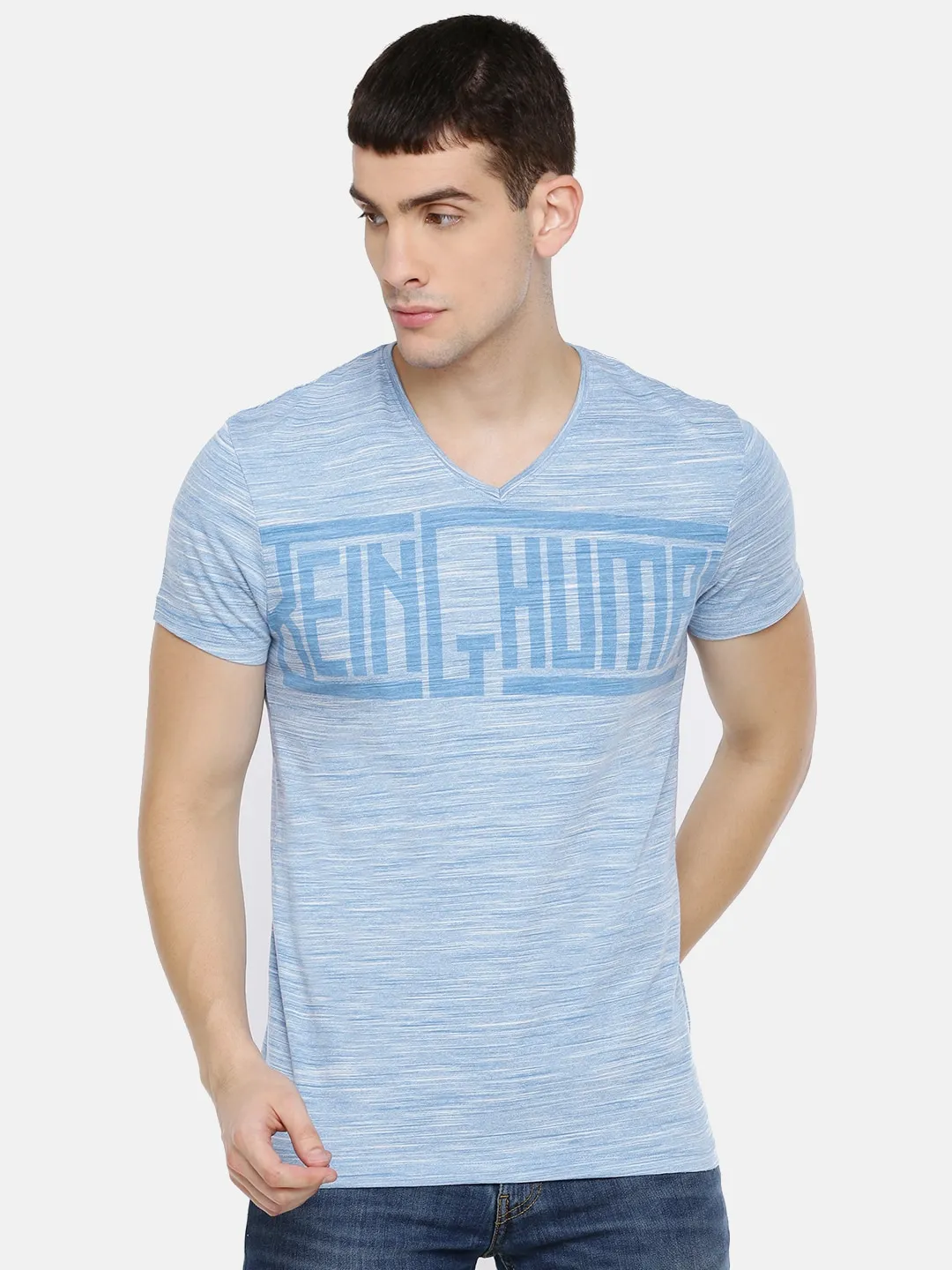 White Regular Fit Men's Short Sleeves T-Shirt by Being Human Clothing - Image 3