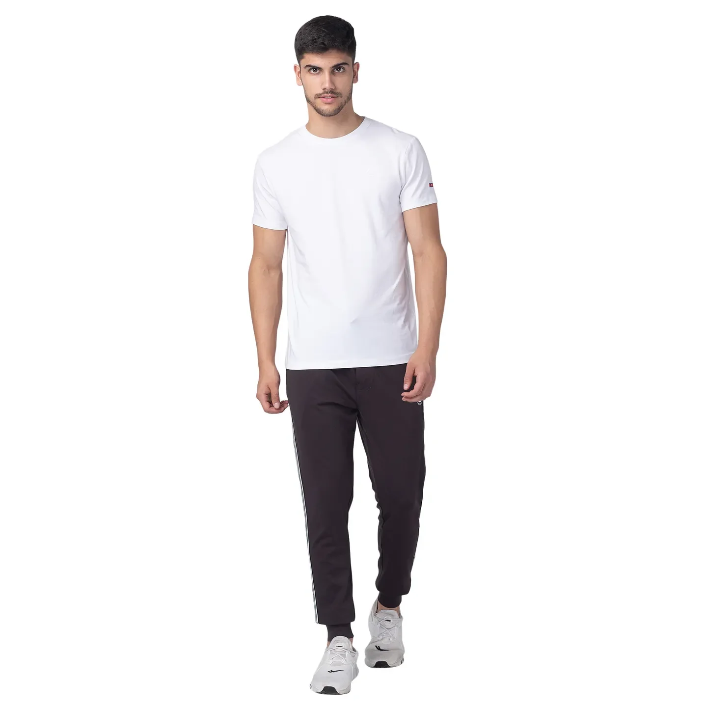 White Regular Fit Men's Short Sleeves T-Shirt by Being Human Clothing - Image 5