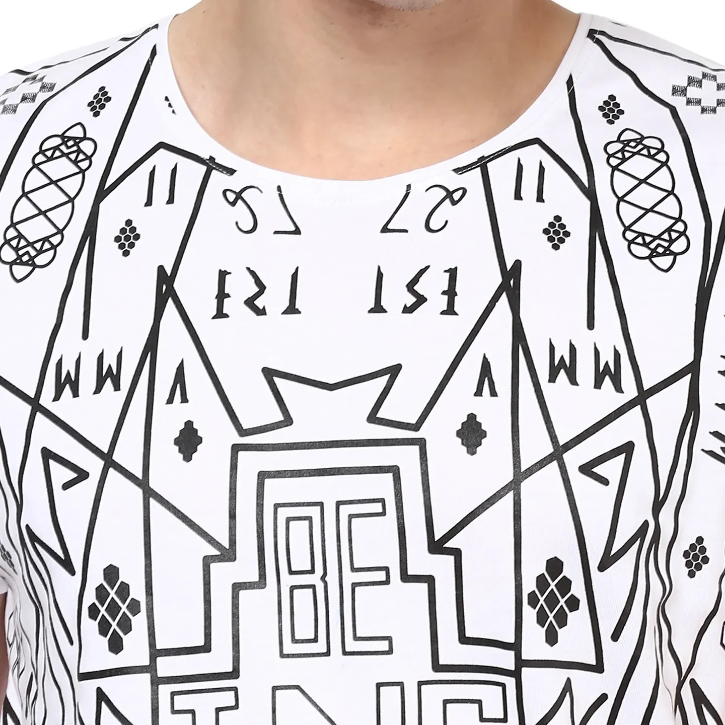 White Regular Fit Men's Short Sleeves T-Shirt by Being Human Clothing - Image 6
