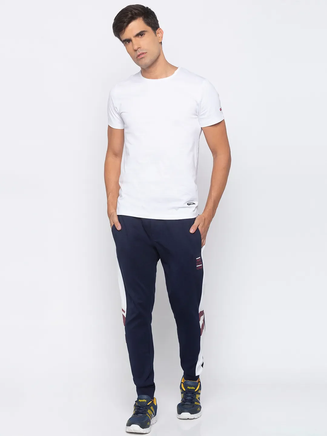 White Regular Fit Men's Short Sleeves T-Shirt by Being Human Clothing - Image 5