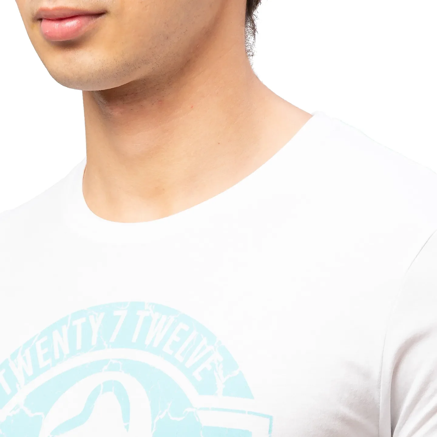 White Regular Fit Men's Short Sleeves T-Shirt by Being Human Clothing - Image 5