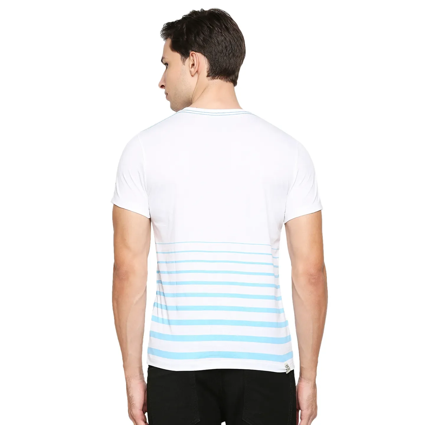 White Regular Fit Men's Short Sleeves T-Shirt by Being Human Clothing - Image 4