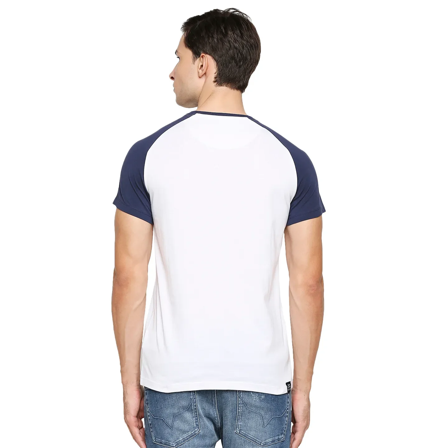 White Regular Fit Men's Short Sleeves T-Shirt by Being Human Clothing - Image 4