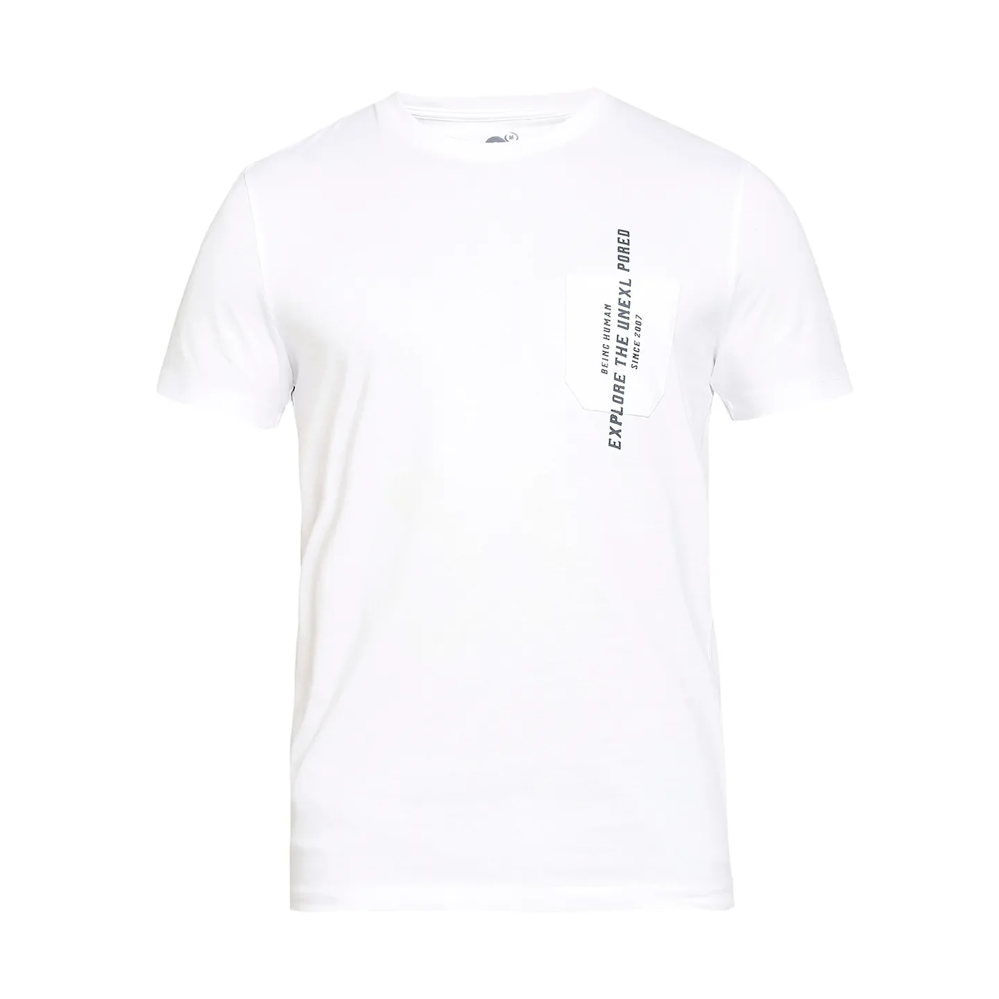 White Regular Fit Men's Short Sleeves T-Shirt by Being Human Clothing - Image 7