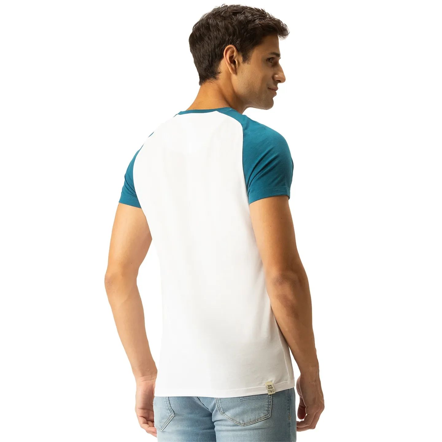 White Regular Fit Men's Short Sleeves T-Shirt by Being Human Clothing - Image 3