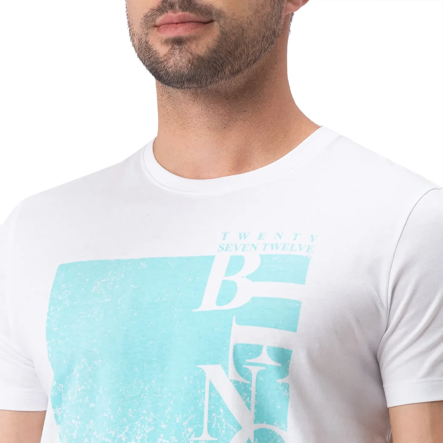 White Regular Fit Men's Short Sleeves T-Shirt by Being Human Clothing - Image 4