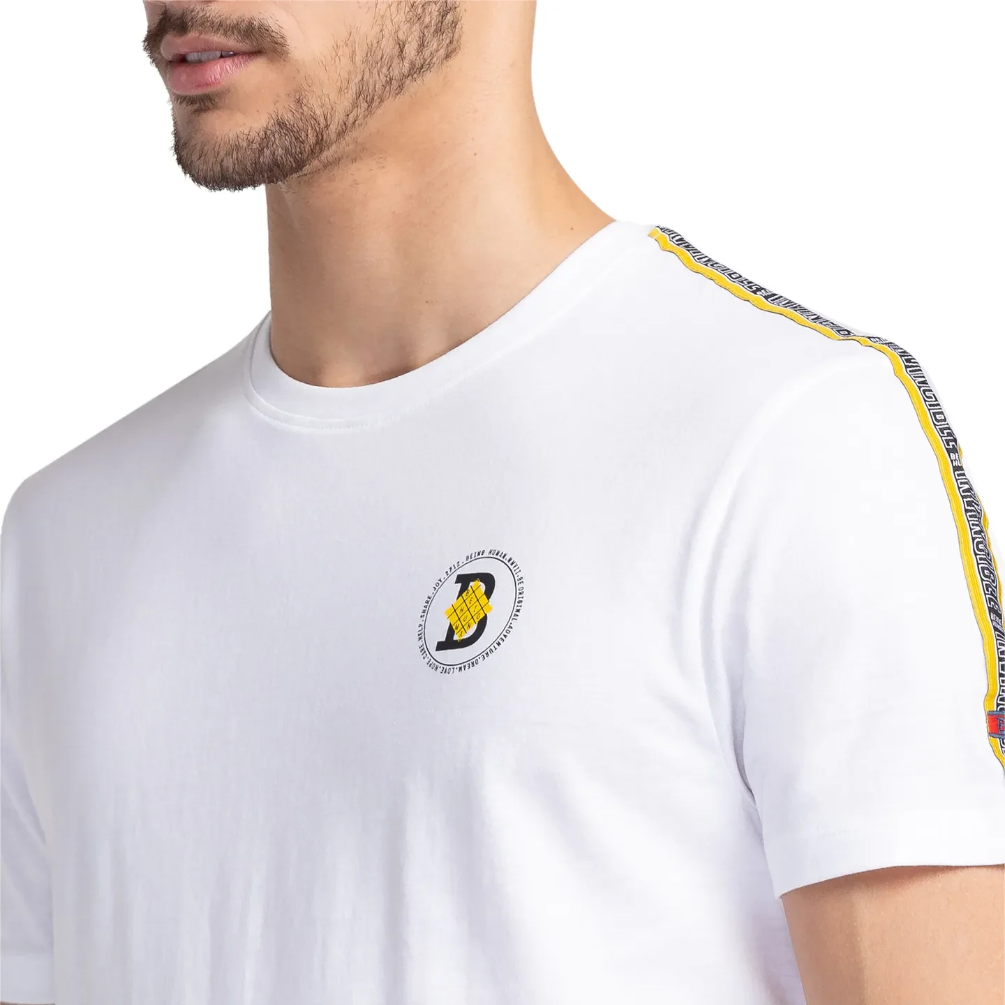 White Regular Fit Men's Short Sleeves T-Shirt by Being Human Clothing - Image 5