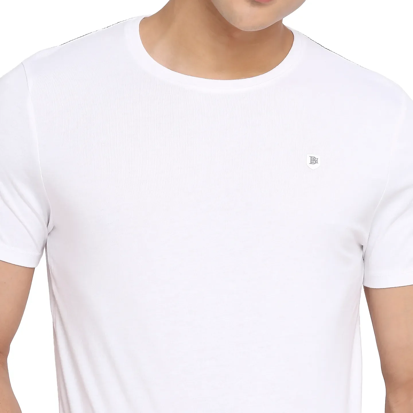 White Regular Fit Men's Short Sleeves T-Shirt by Being Human Clothing - Image 11