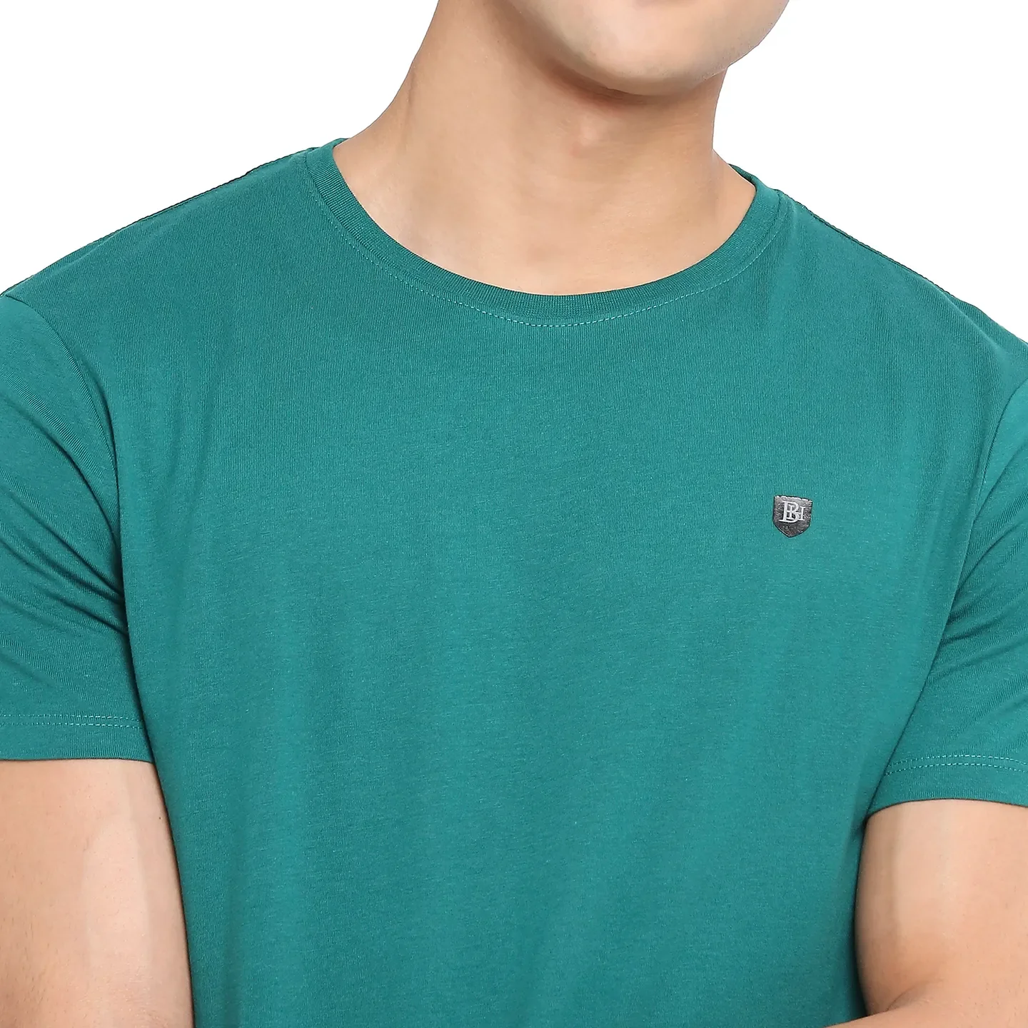 White Regular Fit Men's Short Sleeves T-Shirt by Being Human Clothing - Image 5