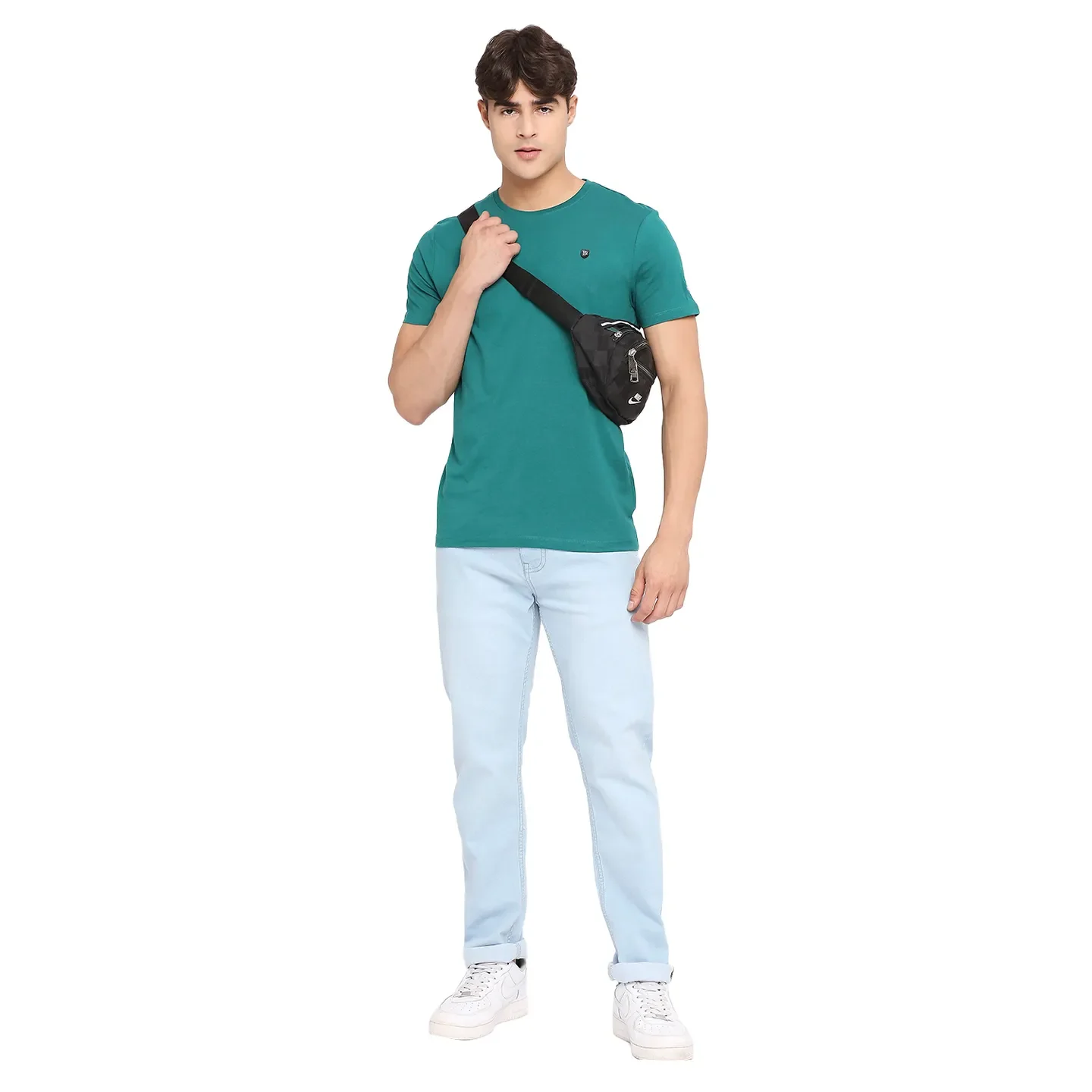 White Regular Fit Men's Short Sleeves T-Shirt by Being Human Clothing - Image 6