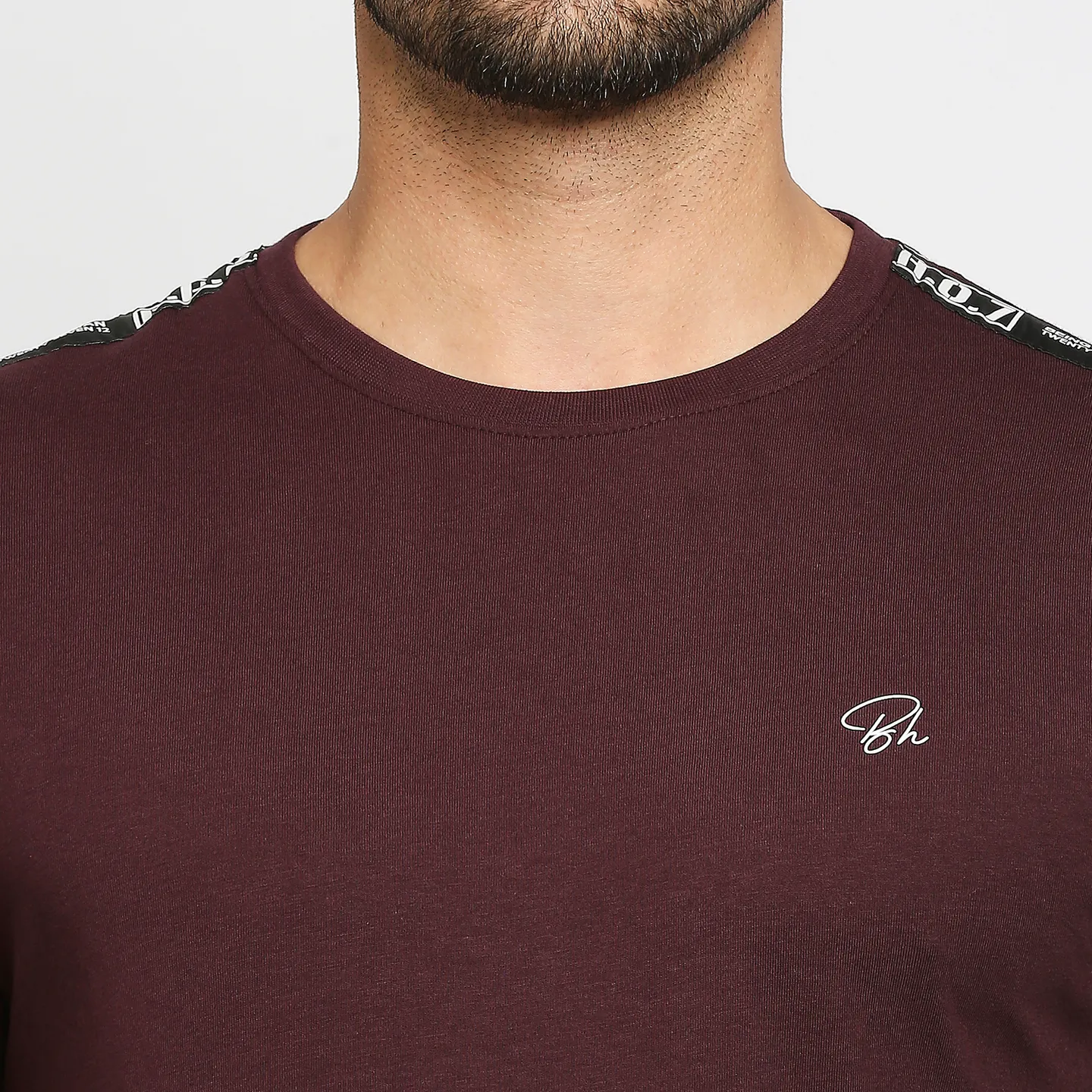 Red Regular Fit Men's Long Sleeves T-Shirt by Being Human Clothing - Image 5