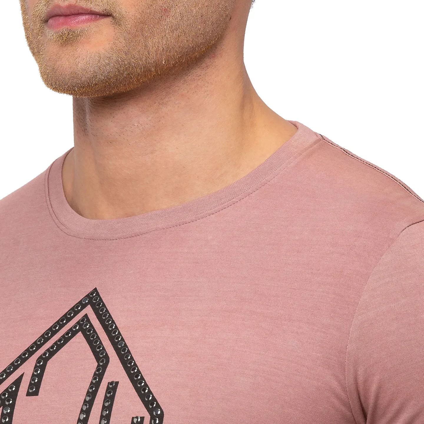 Red Regular Fit Men's Short Sleeves T-Shirt by Being Human Clothing - Image 3
