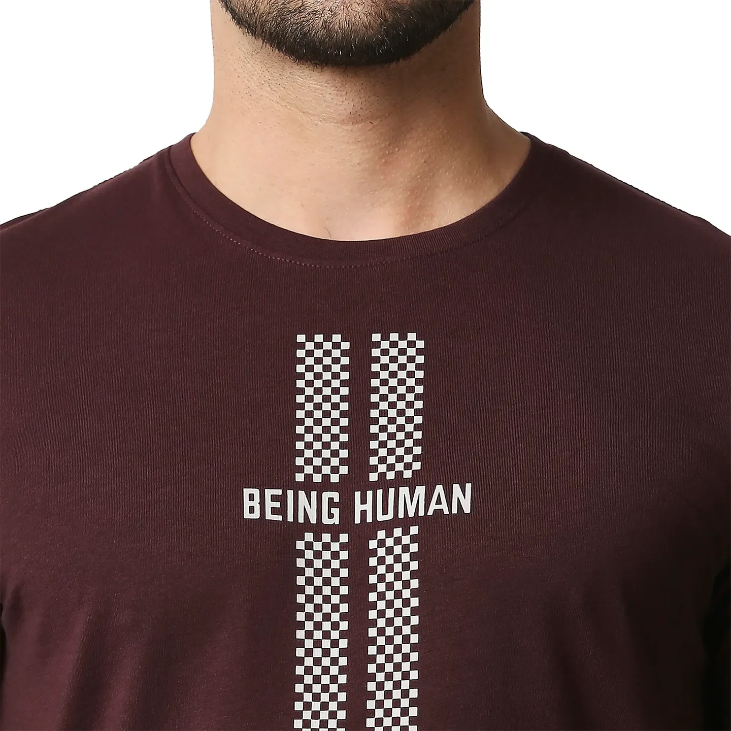 Red Regular Fit Men's Short Sleeves T-Shirt by Being Human Clothing - Image 5