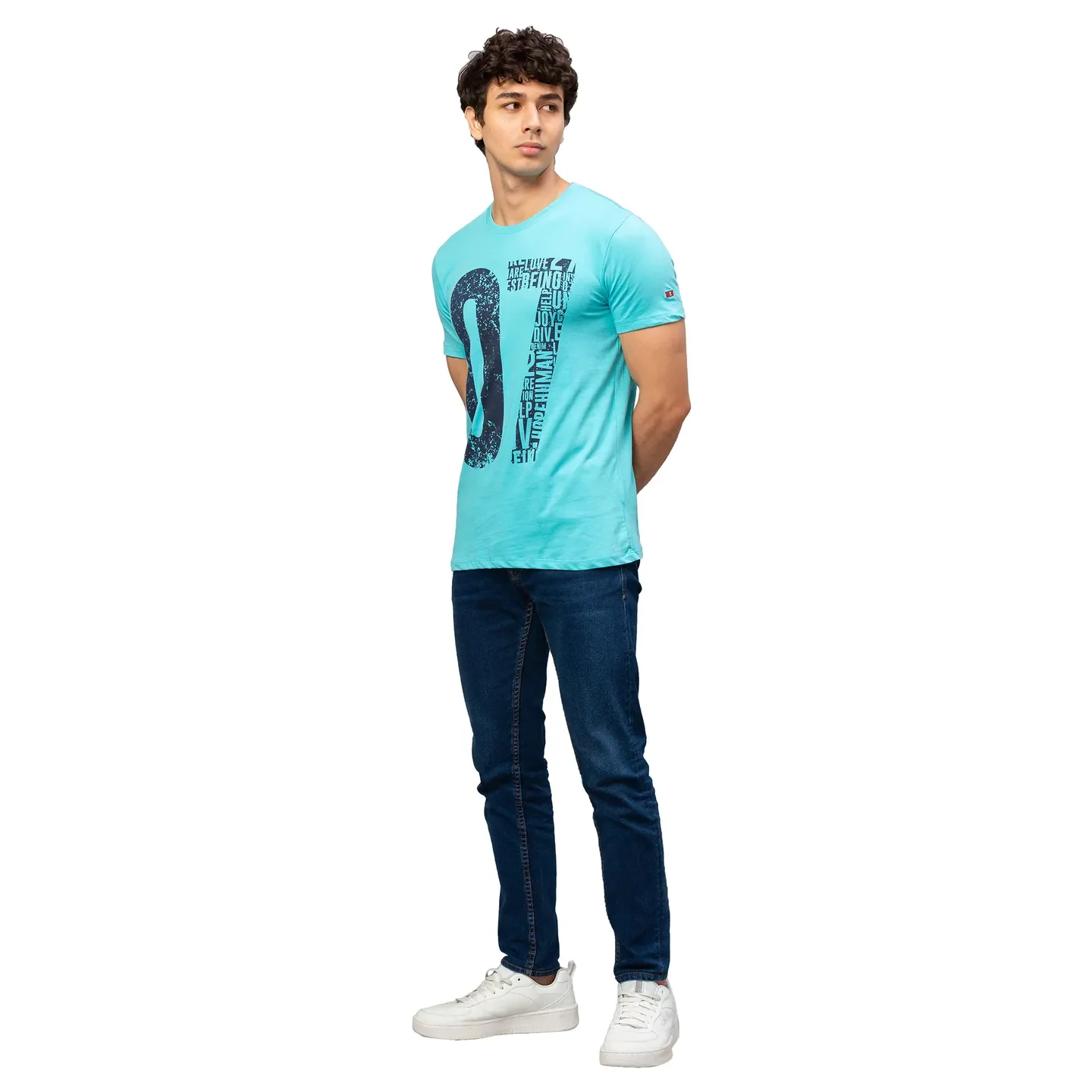 Yellow Regular Fit Men's Short Sleeves T-Shirt by Being Human Clothing - Image 2