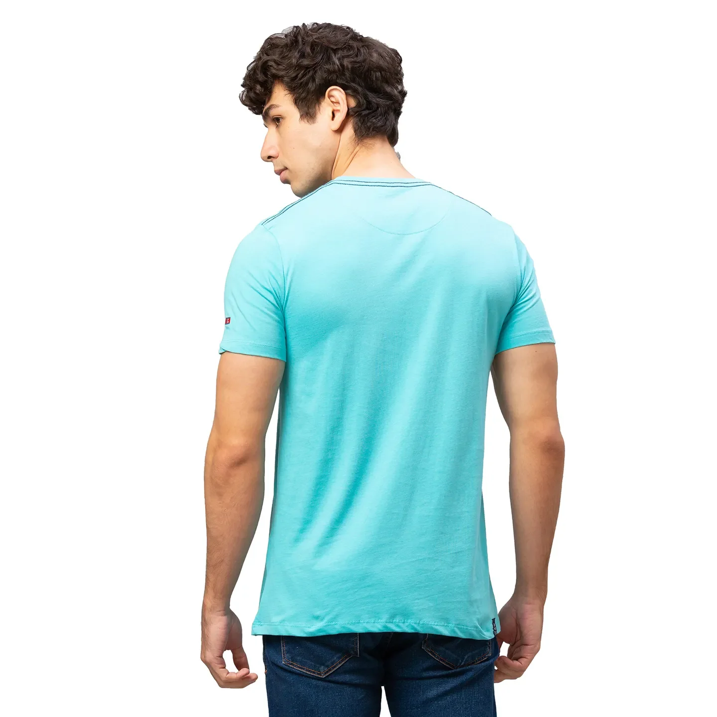 Yellow Regular Fit Men's Short Sleeves T-Shirt by Being Human Clothing - Image 3