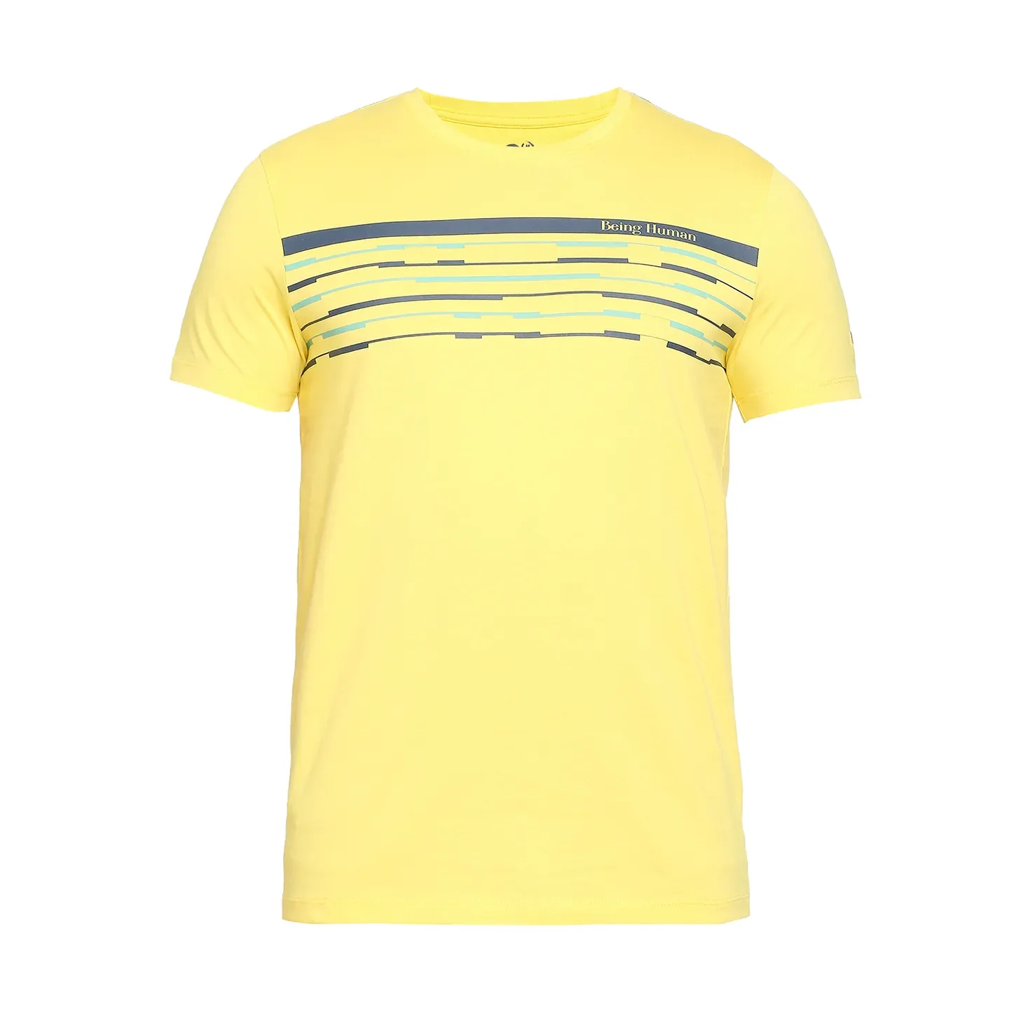 Yellow Regular Fit Men's Short Sleeves T-Shirt by Being Human Clothing - Image 7