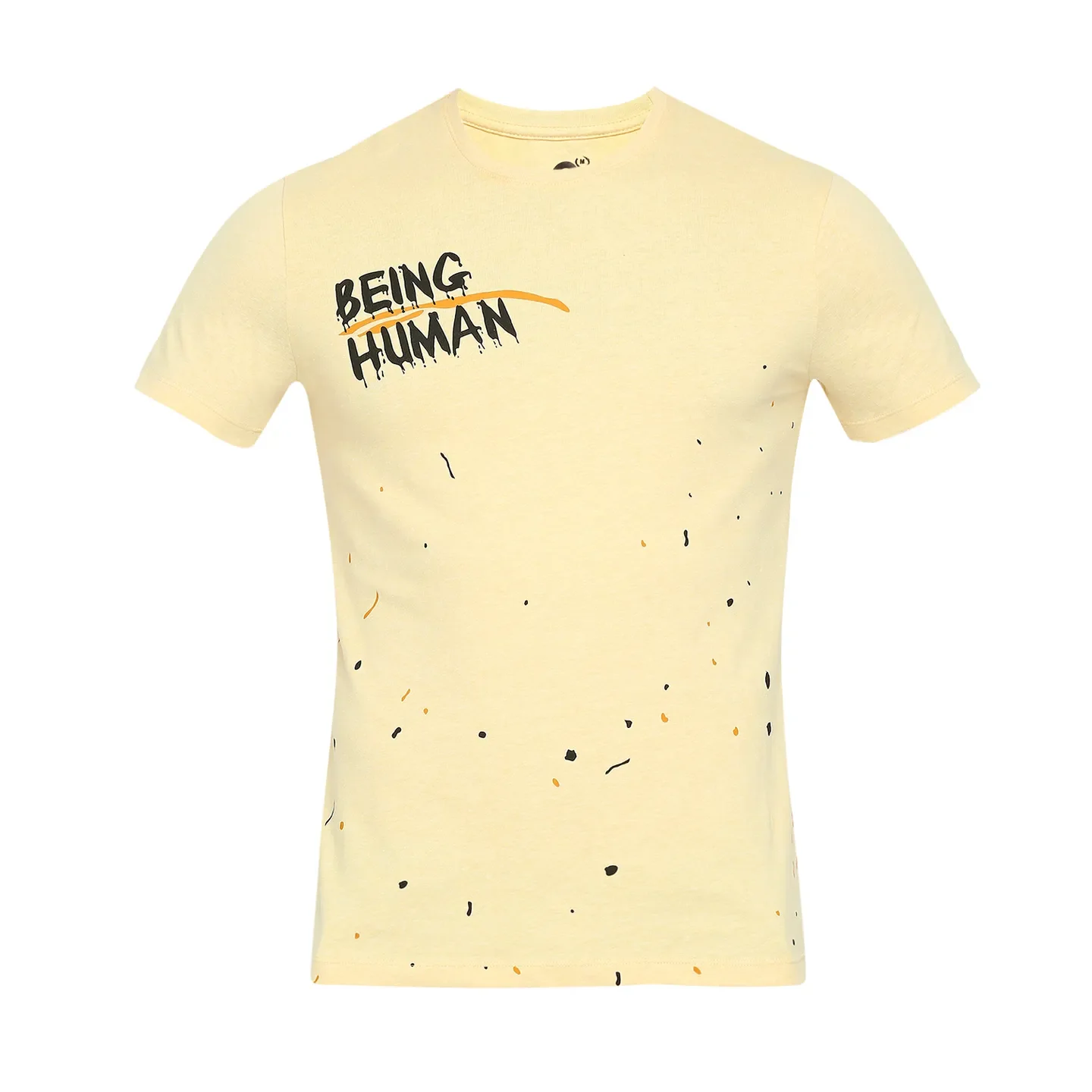 Yellow Regular Fit Men's Short Sleeves T-Shirt by Being Human Clothing - Image 7