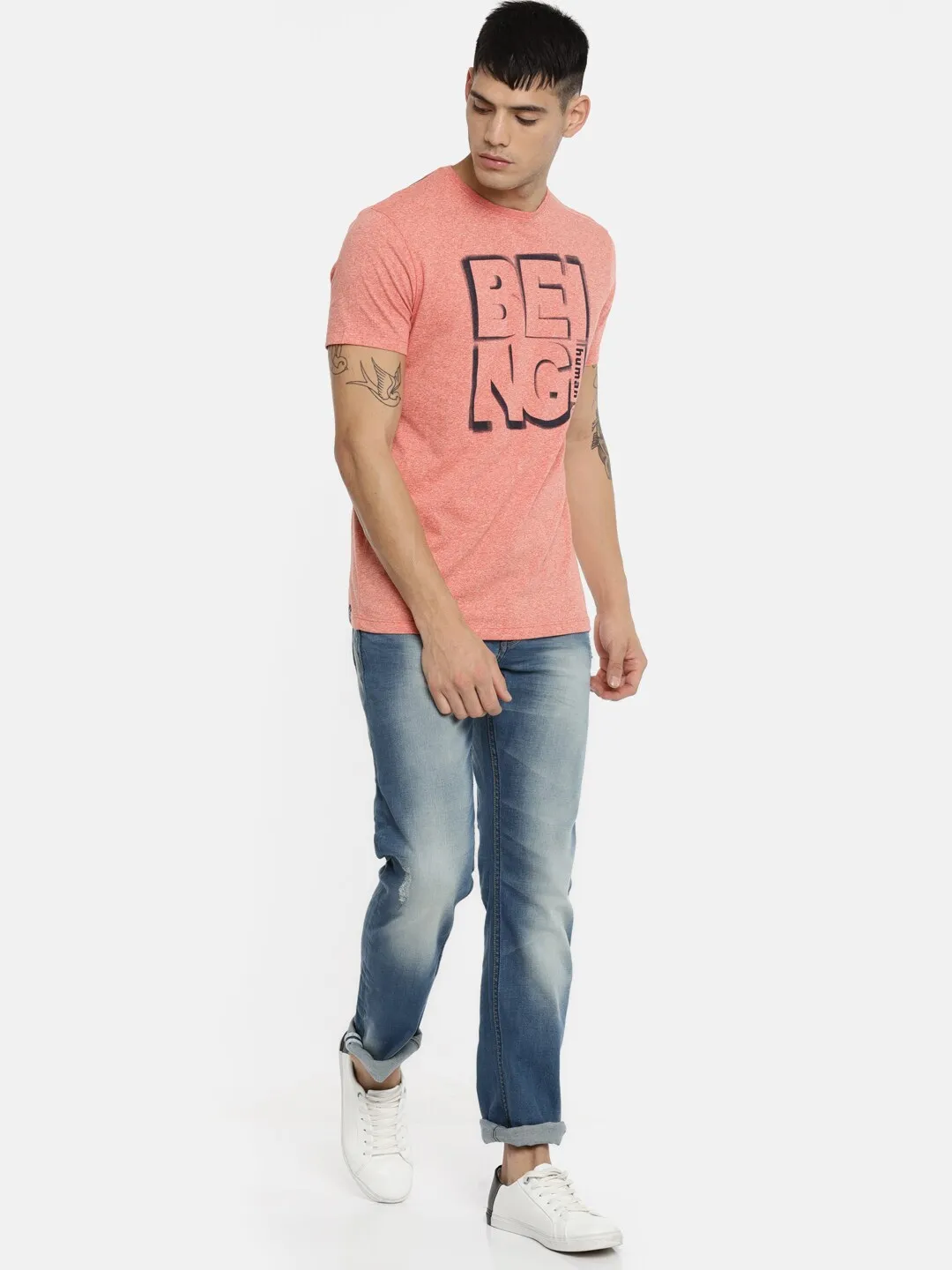 Blue Regular Fit Men's Denims by Being Human Clothing - Image 5