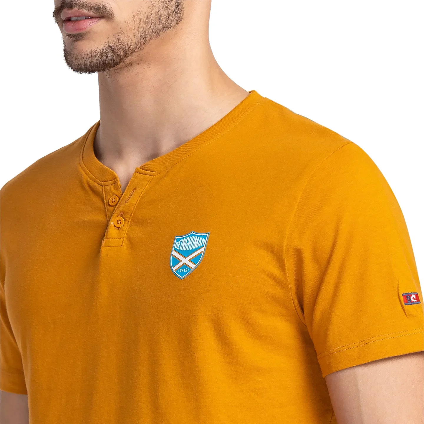 Orange Regular Fit Men's Short Sleeves T-Shirt by Being Human Clothing - Image 5