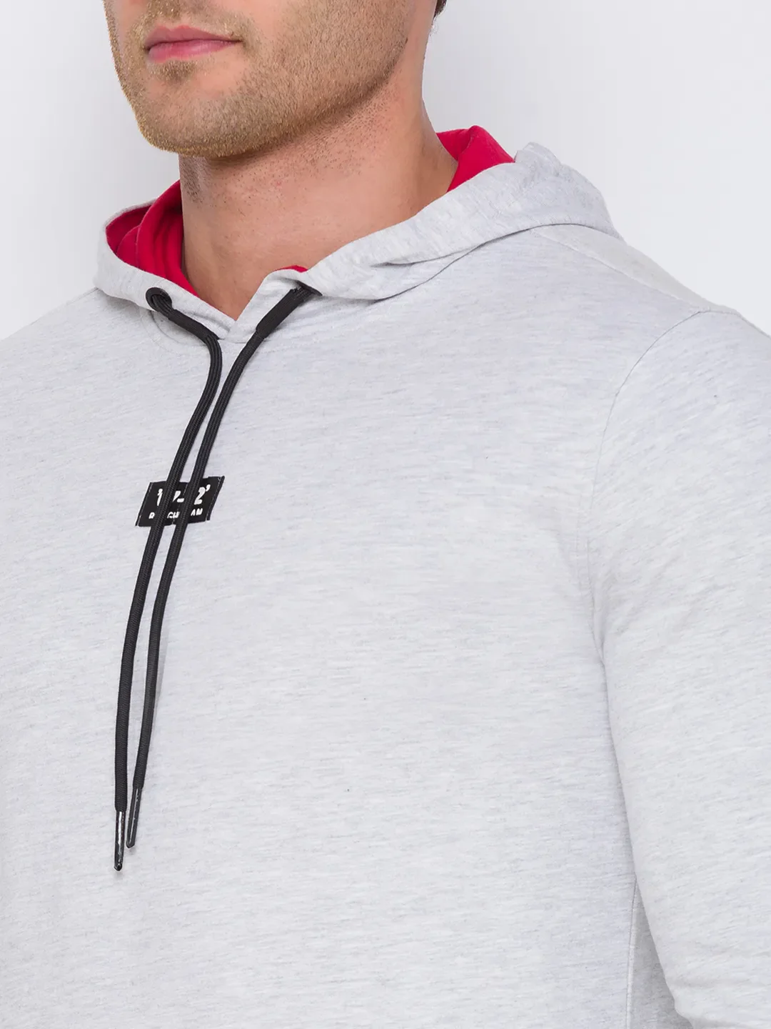 Beige Regular Fit Long Sleeves Cotton Men's Hoodie by Being Human Clothing - Image 5