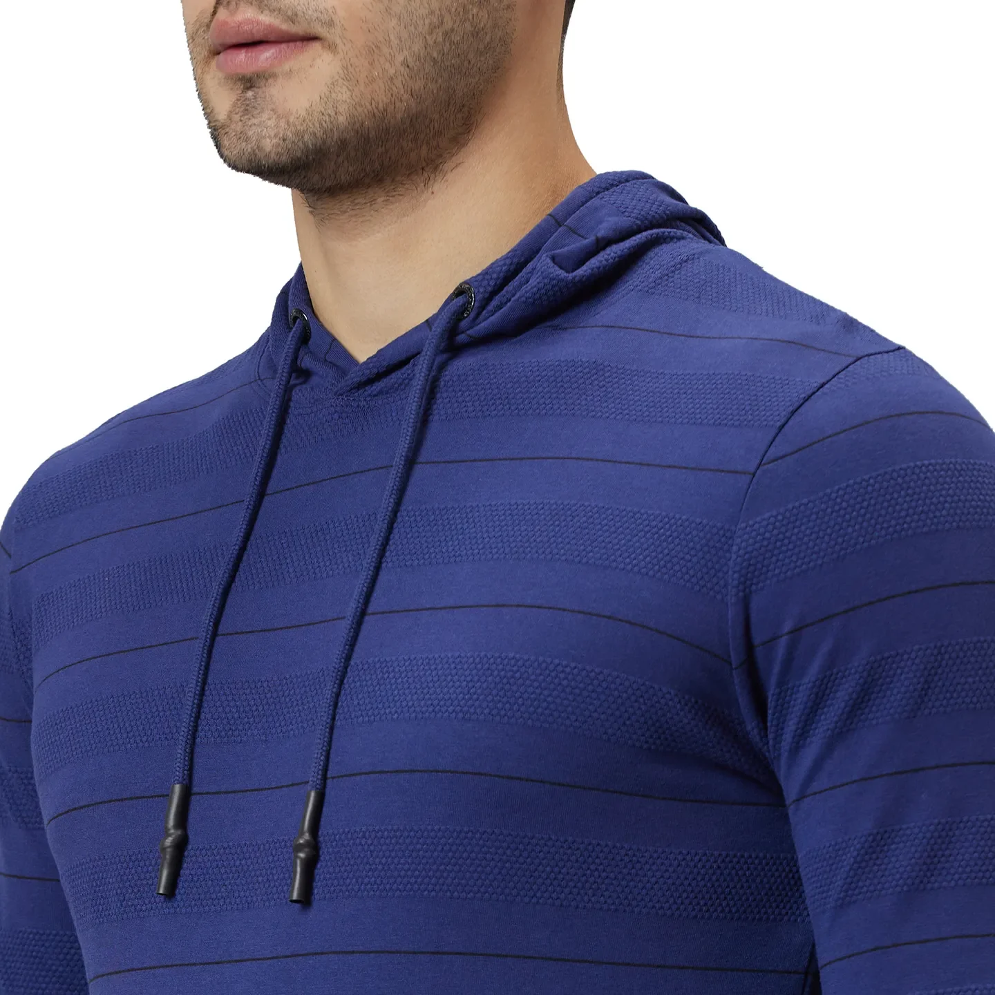 Navy Regular Fit Men's Hoodie by Being Human Clothing - Image 5