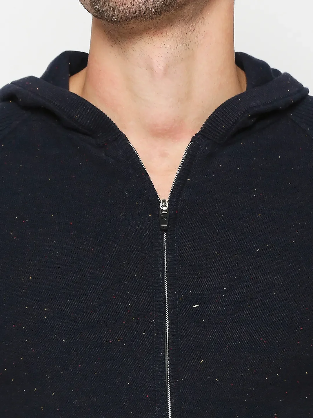 Blue Regular Fit  Long Sleeves Men's Hoodie by Being Human Clothing - Image 5