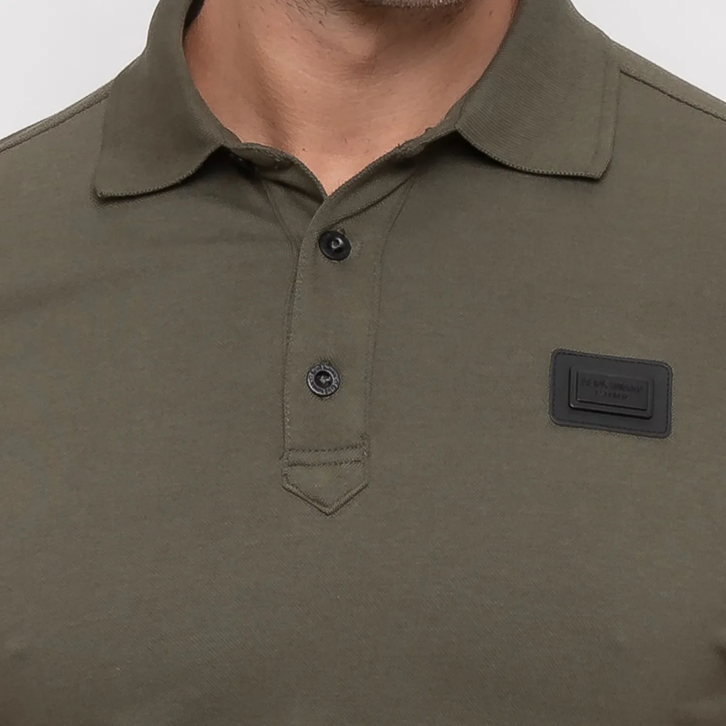 Green Regular Fit Men's Polo T-Shirt by Being Human Clothing - Image 5
