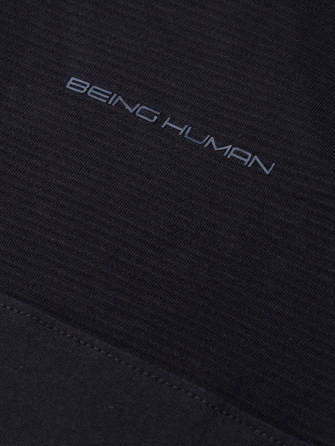 Black Regular Fit Men's Polo T-Shirt by Being Human Clothing - Image 5
