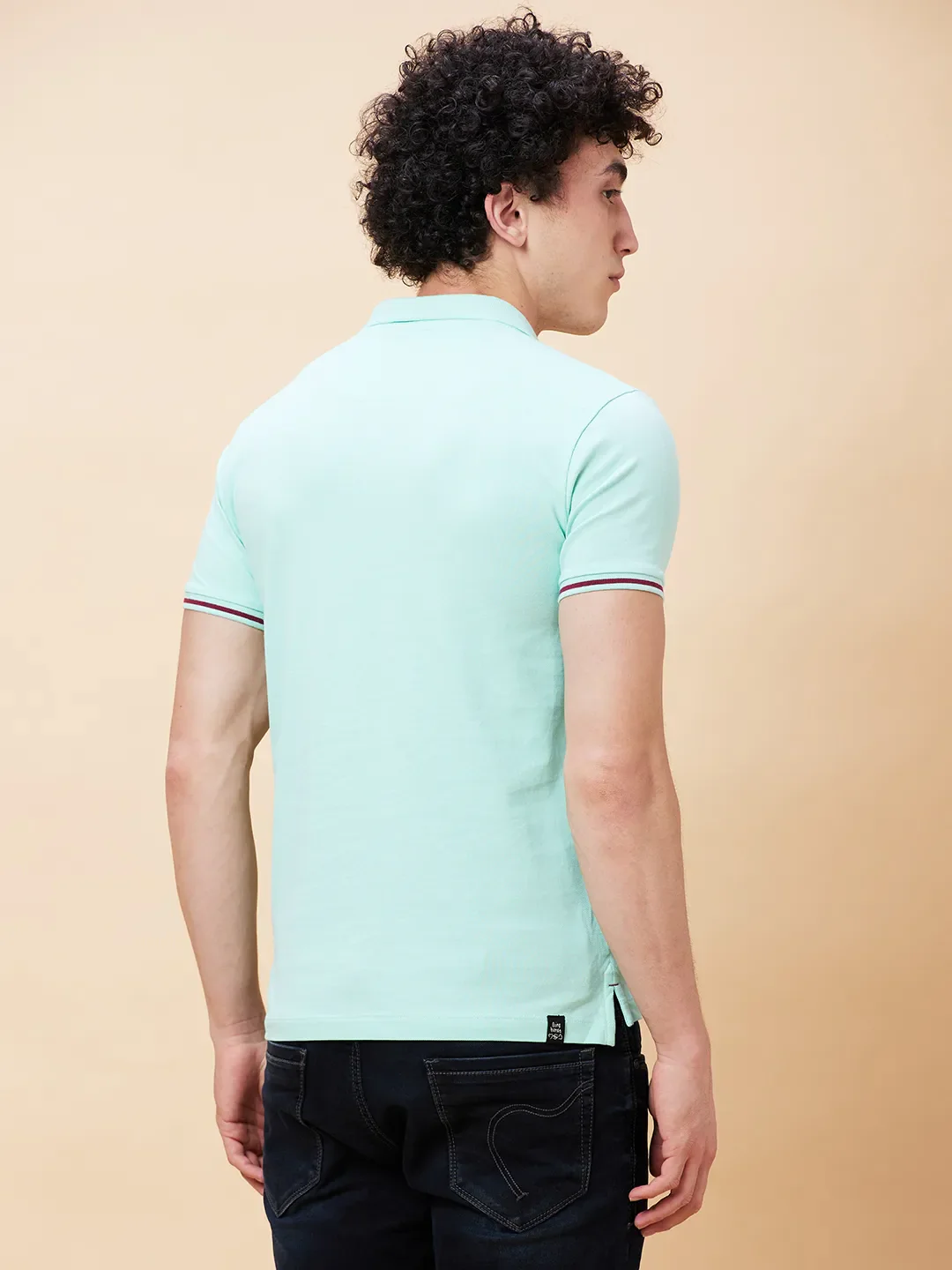 Brook Green Regular Fit Men's Polo T-Shirt by Being Human Clothing - Image 4