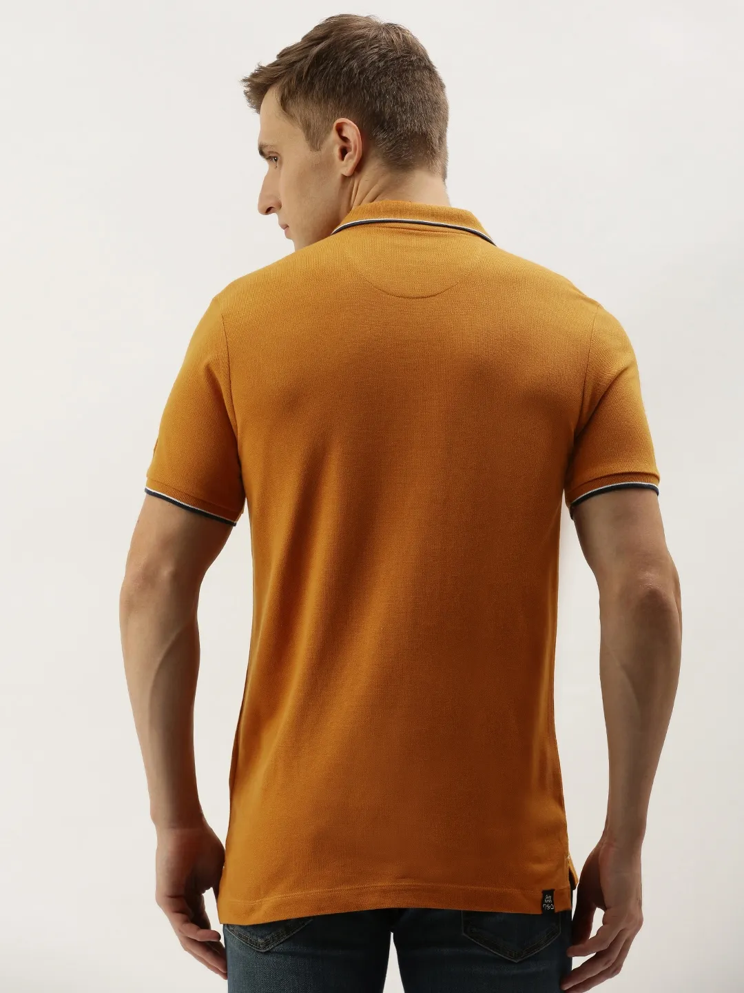 Red Regular Fit Men's Polo T-Shirt by Being Human Clothing - Image 3