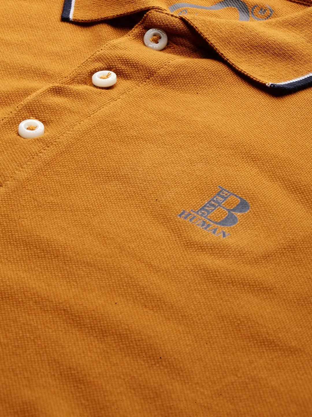 Red Regular Fit Men's Polo T-Shirt by Being Human Clothing - Image 5