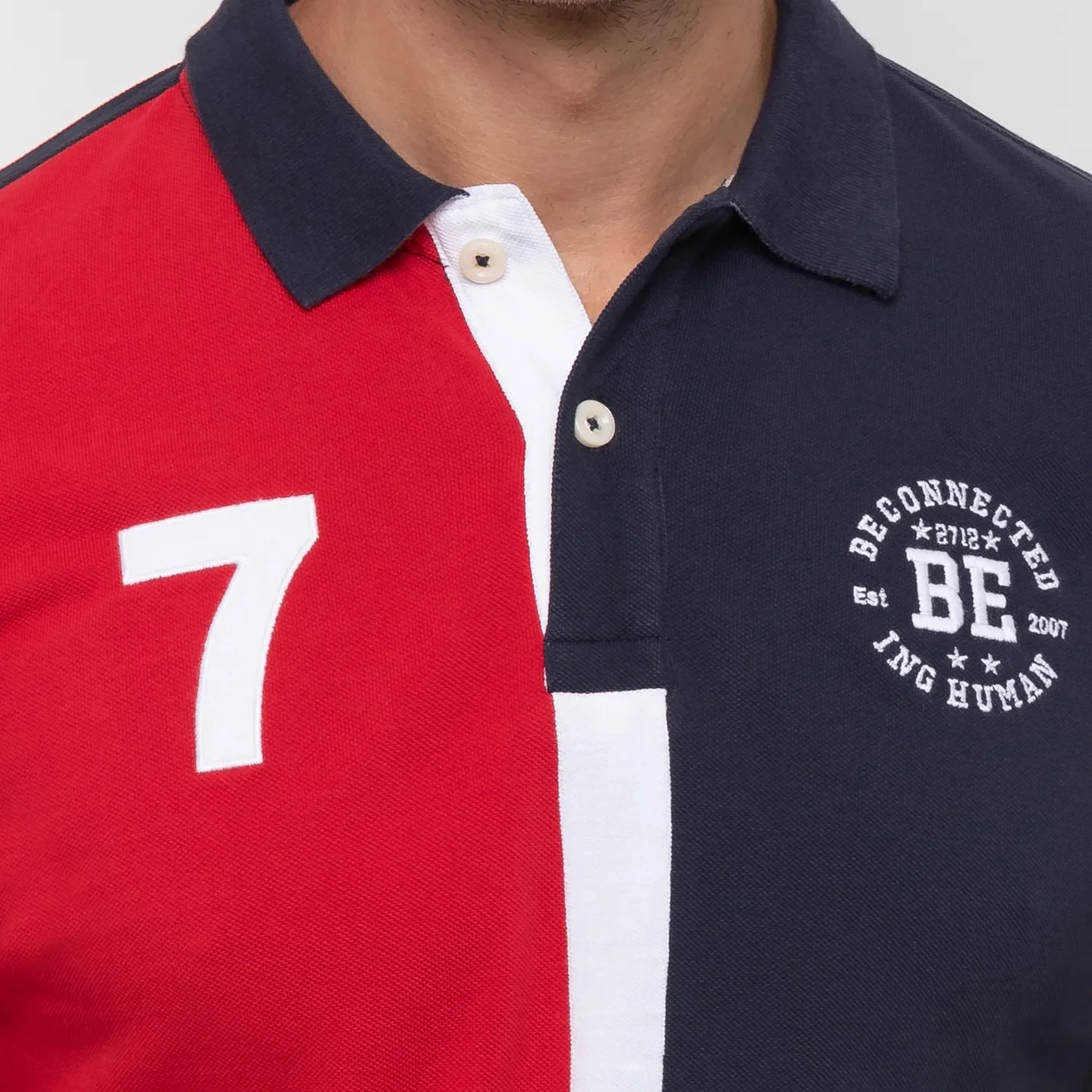 Red Regular Fit Men's Polo T-Shirt by Being Human Clothing - Image 5