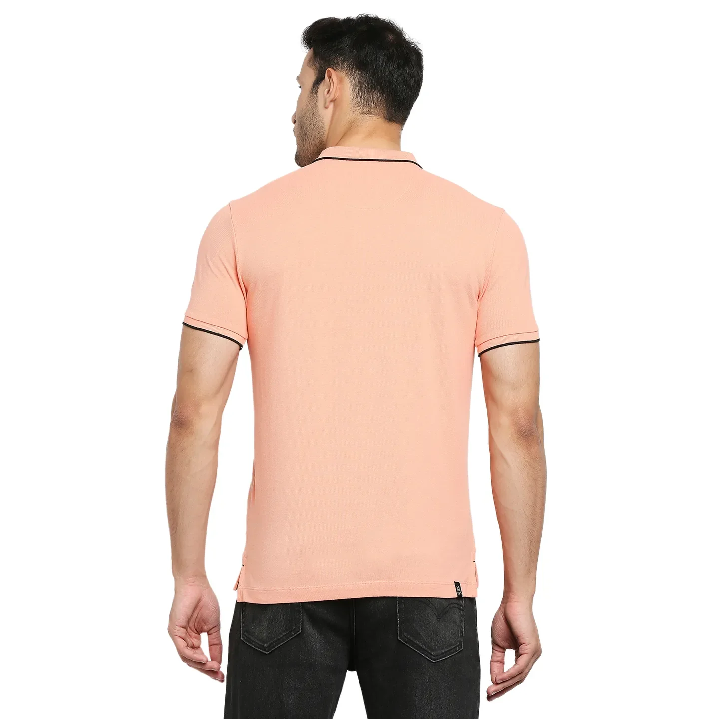 Pink Regular Fit Men's Polo T-Shirt by Being Human Clothing - Image 4