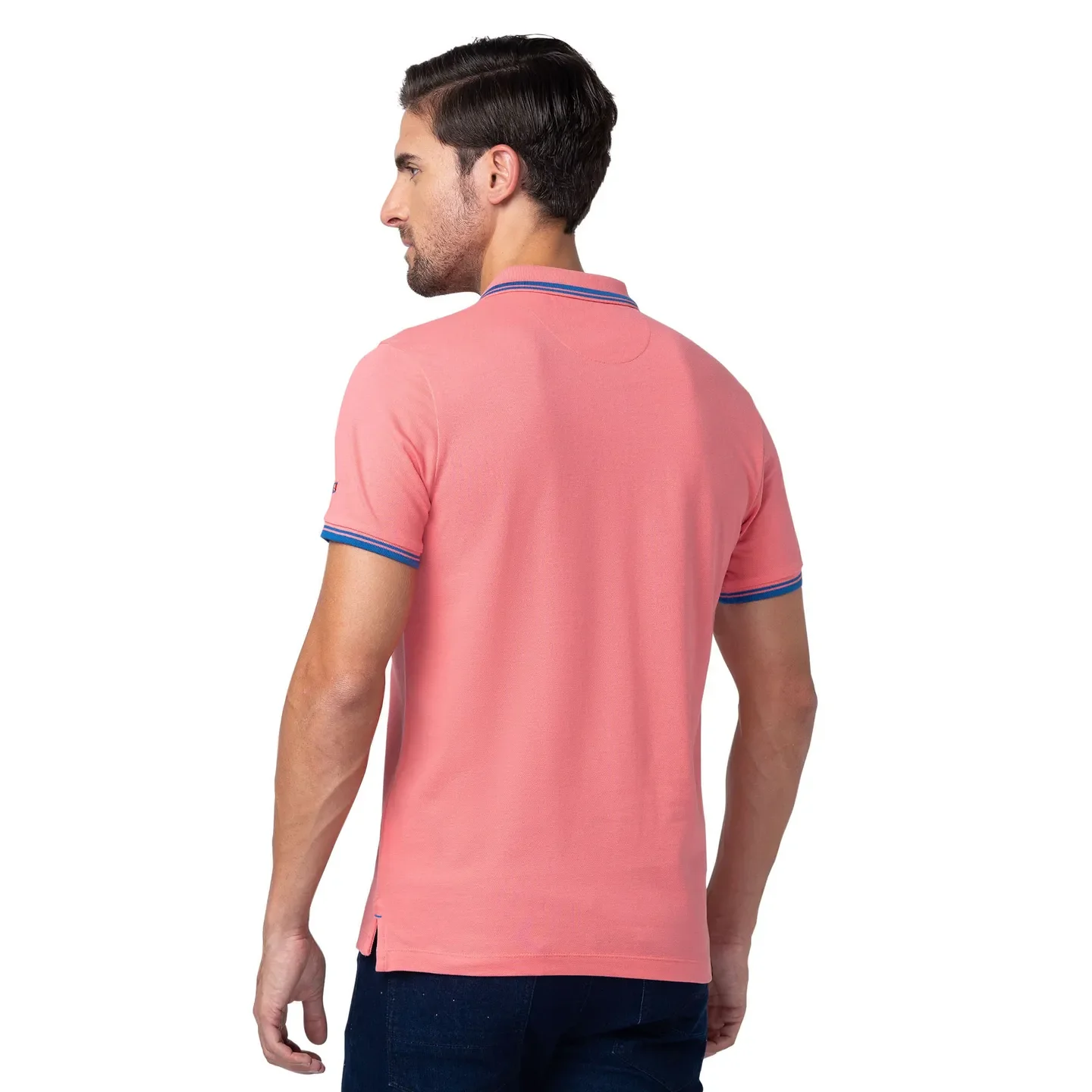 Coral Regular Fit Men's Polo T-Shirt by Being Human Clothing - Image 9