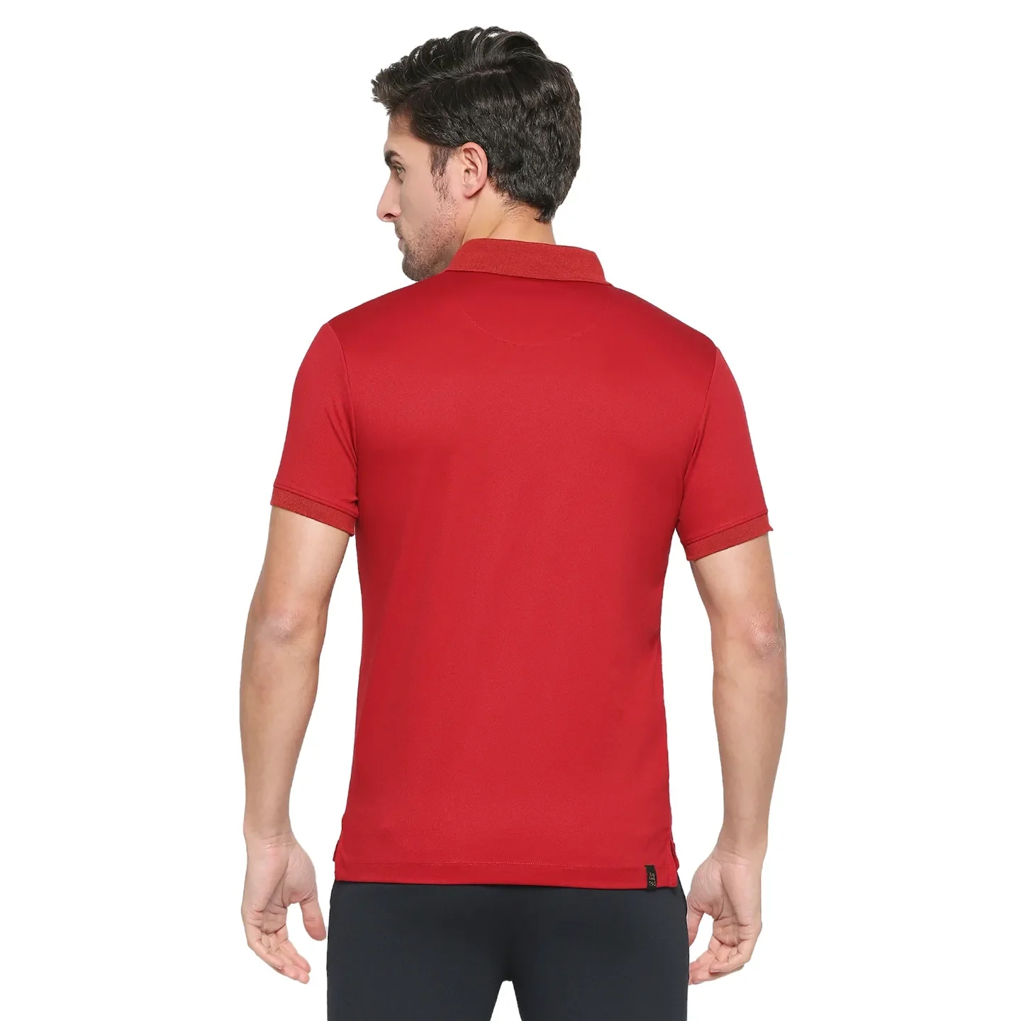 RED Regular Fit Men's Polo T-Shirt by Being Human Clothing - Image 4
