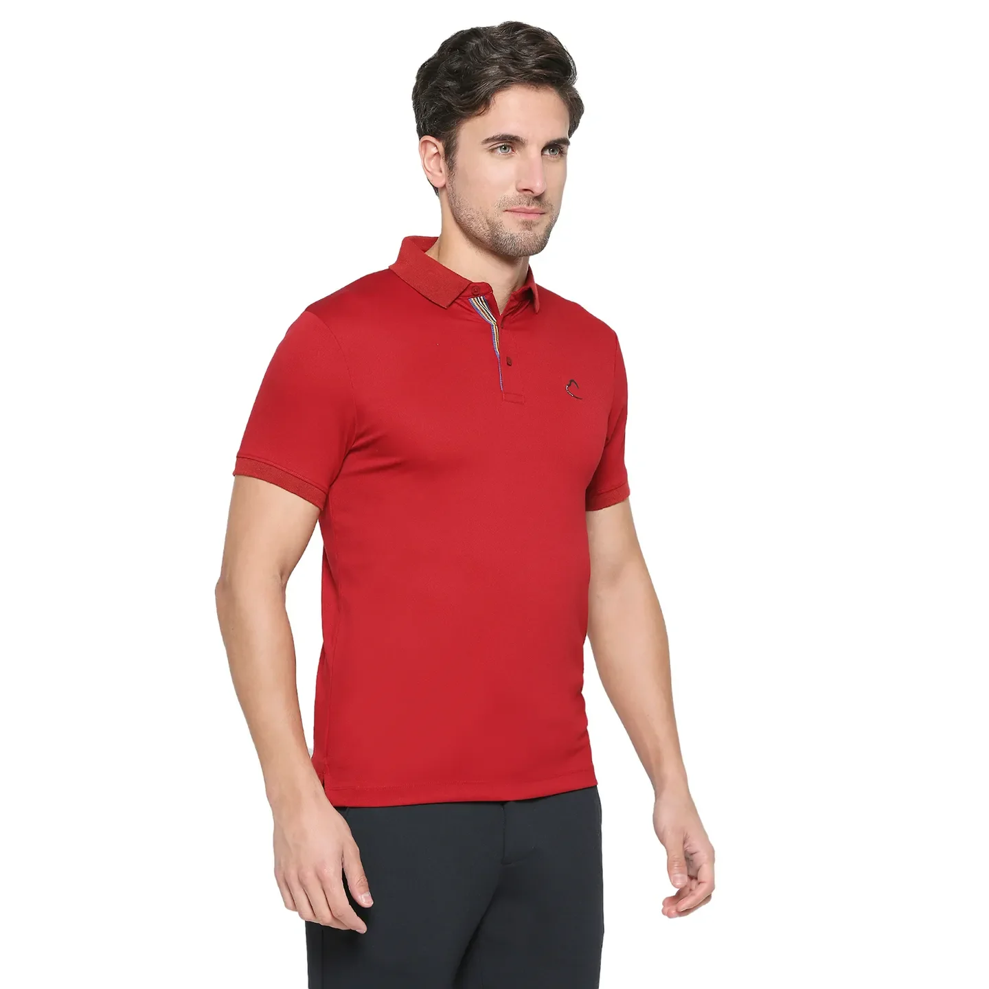 RED Regular Fit Men's Polo T-Shirt by Being Human Clothing - Image 9