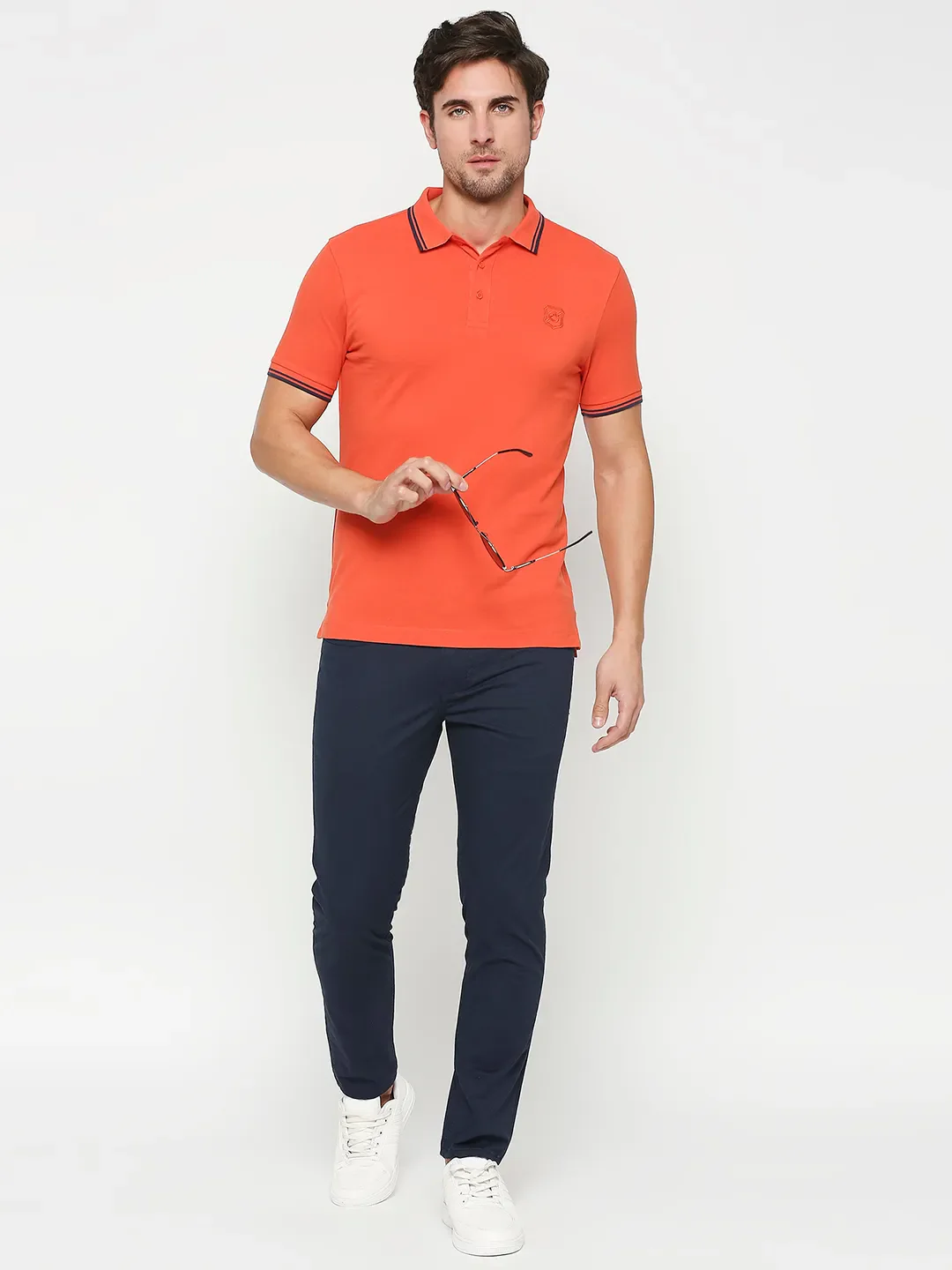 Green Regular Fit Men's Polo T-shirt by Being Human Clothing - Image 6
