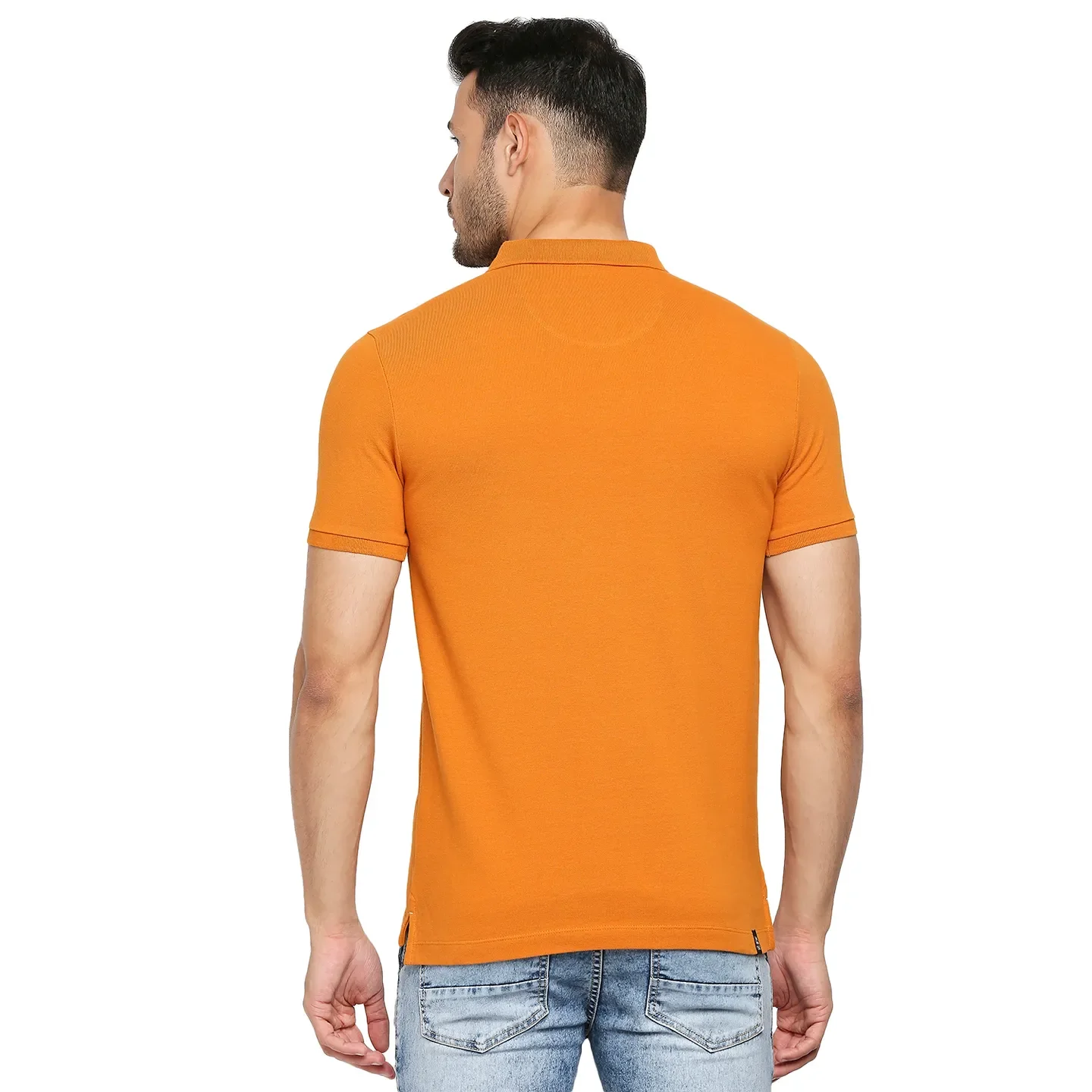 Yellow Regular Fit Men's Polo T-Shirt by Being Human Clothing - Image 12