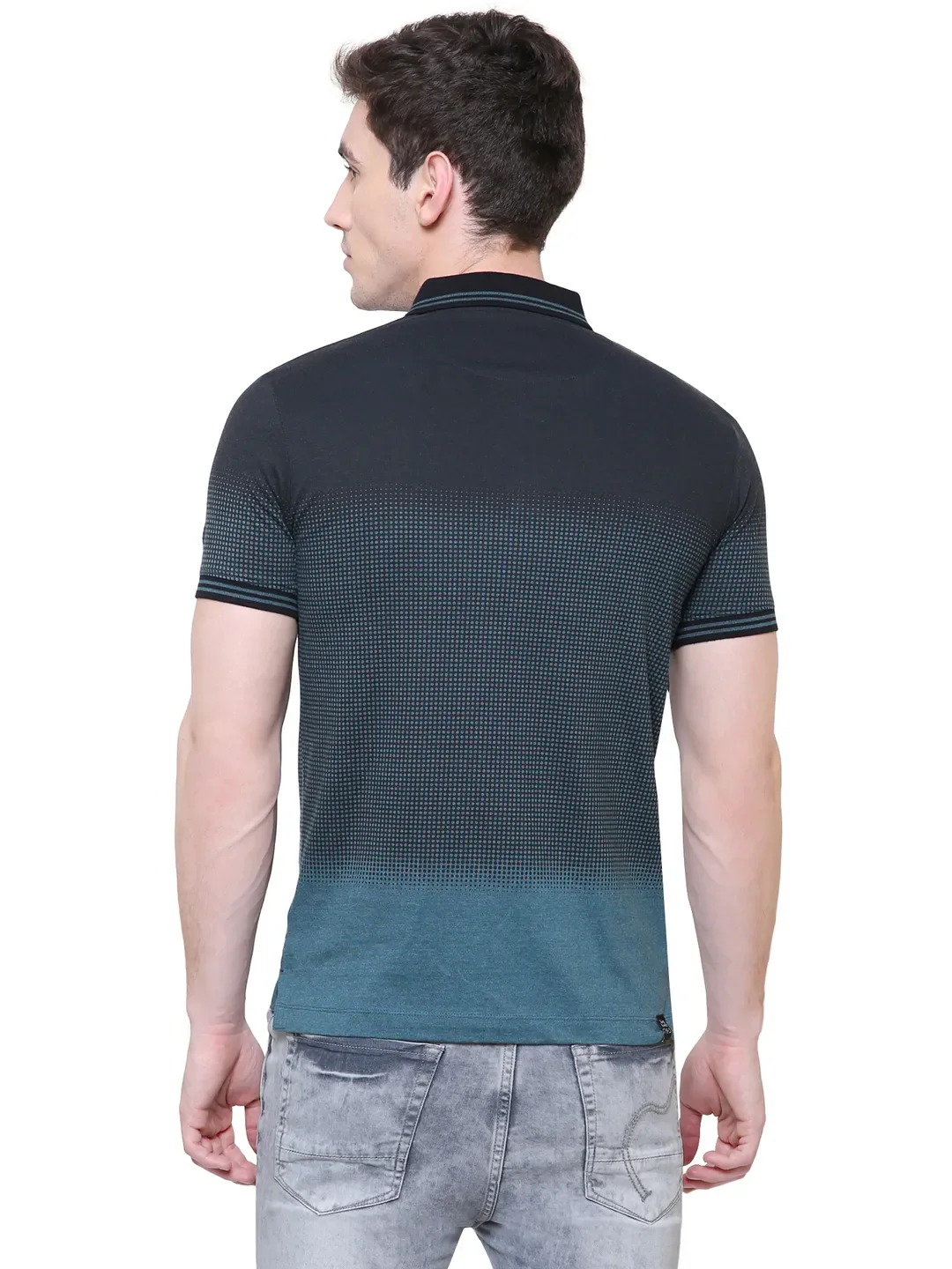 Green Regular Fit Men's Polo T-Shirt by Being Human Clothing - Image 4