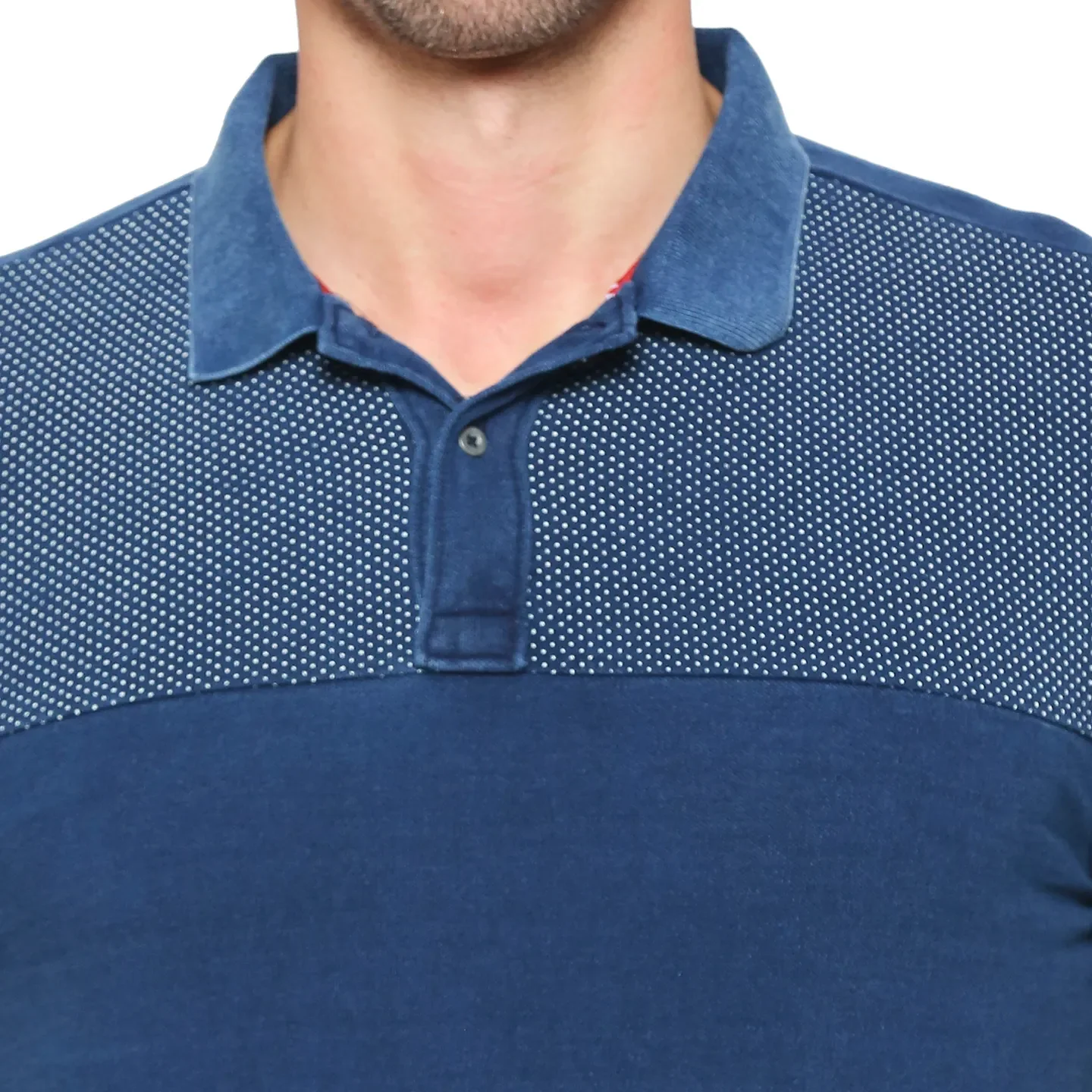 Indigo Regular Fit Men's Polo T-shirt by Being Human Clothing - Image 8