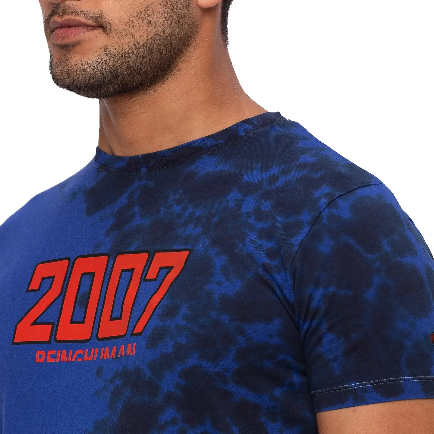Blue Regular Fit Men's Polo T-Shirt by Being Human Clothing - Image 5