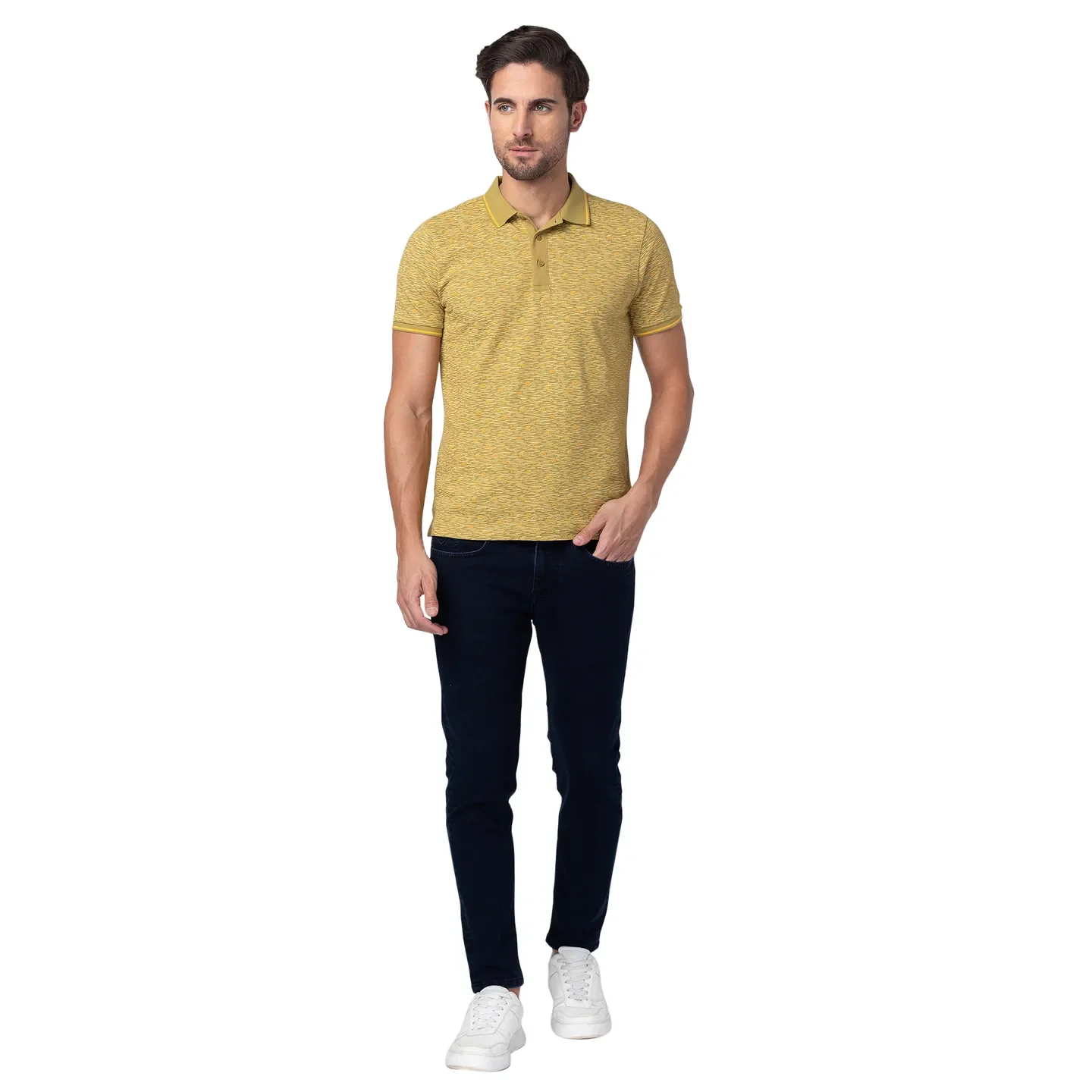 Brown Regular Fit Men's Polo T-Shirt by Being Human Clothing - Image 2