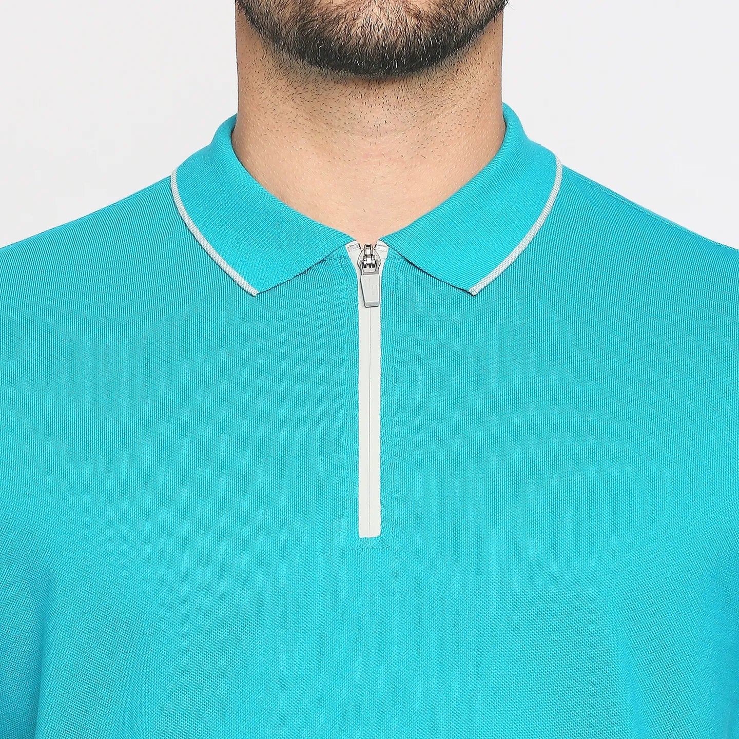 Blue Regular Fit Men's Polo T-Shirt by Being Human Clothing - Image 5
