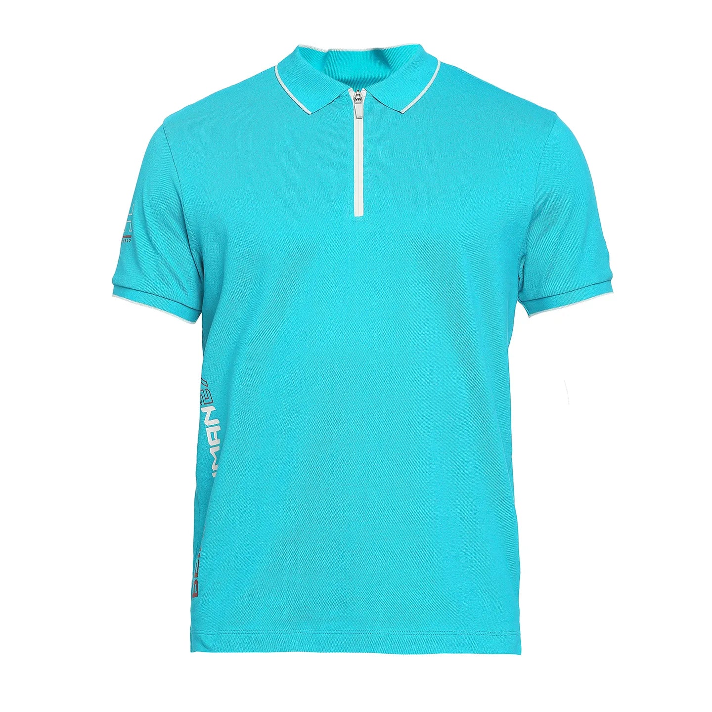 Blue Regular Fit Men's Polo T-Shirt by Being Human Clothing - Image 7