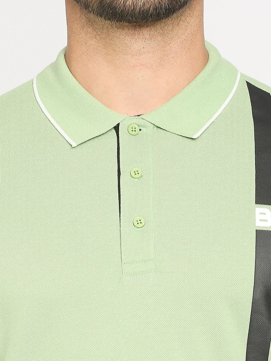 Green Regular Fit Men's Polo T-Shirt by Being Human Clothing - Image 2