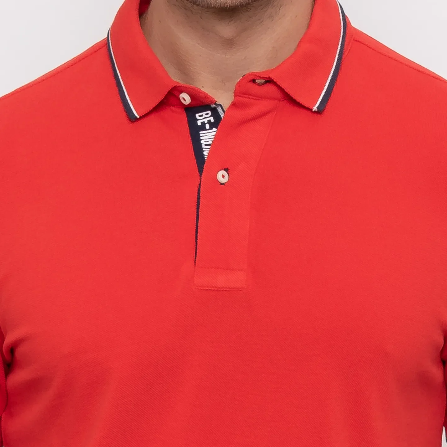Red Regular Fit Men's Polo T-shirt by Being Human Clothing - Image 5