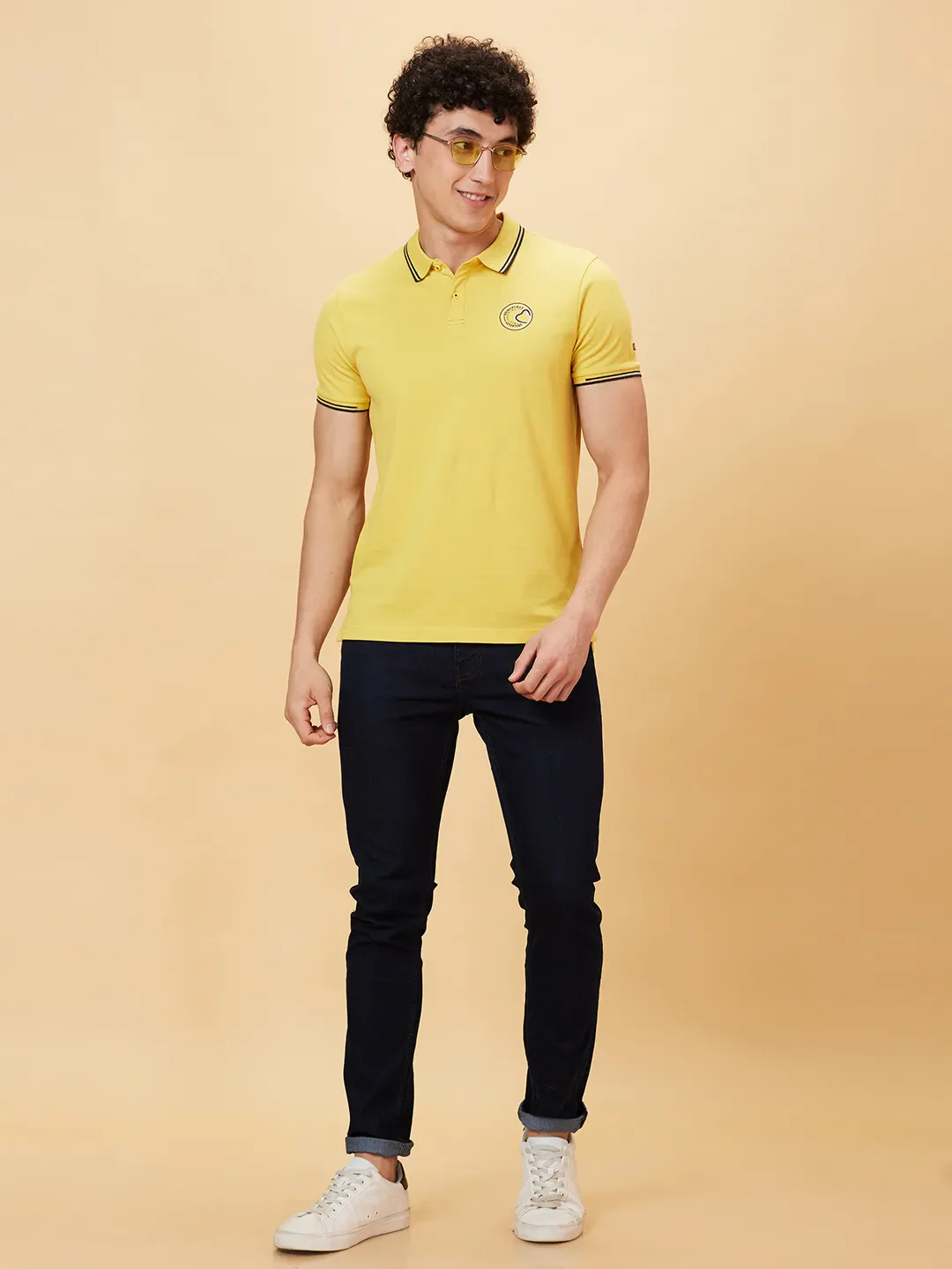 Purple Regular Fit Men's Polo T-Shirt by Being Human Clothing