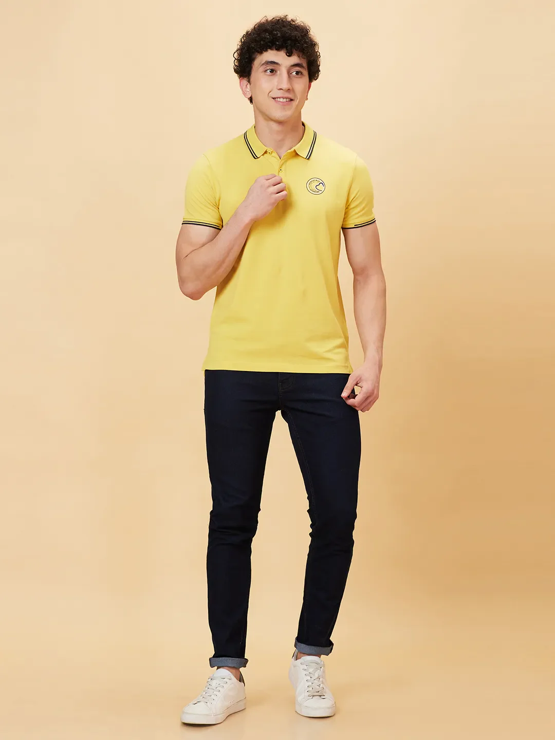 Purple Regular Fit Men's Polo T-Shirt by Being Human Clothing - Image 5