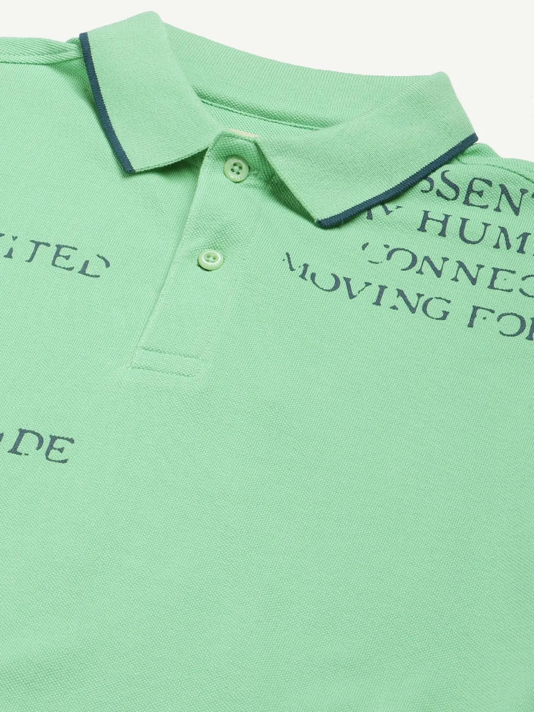 Green Regular Fit Men's Polo T-Shirt by Being Human Clothing - Image 5