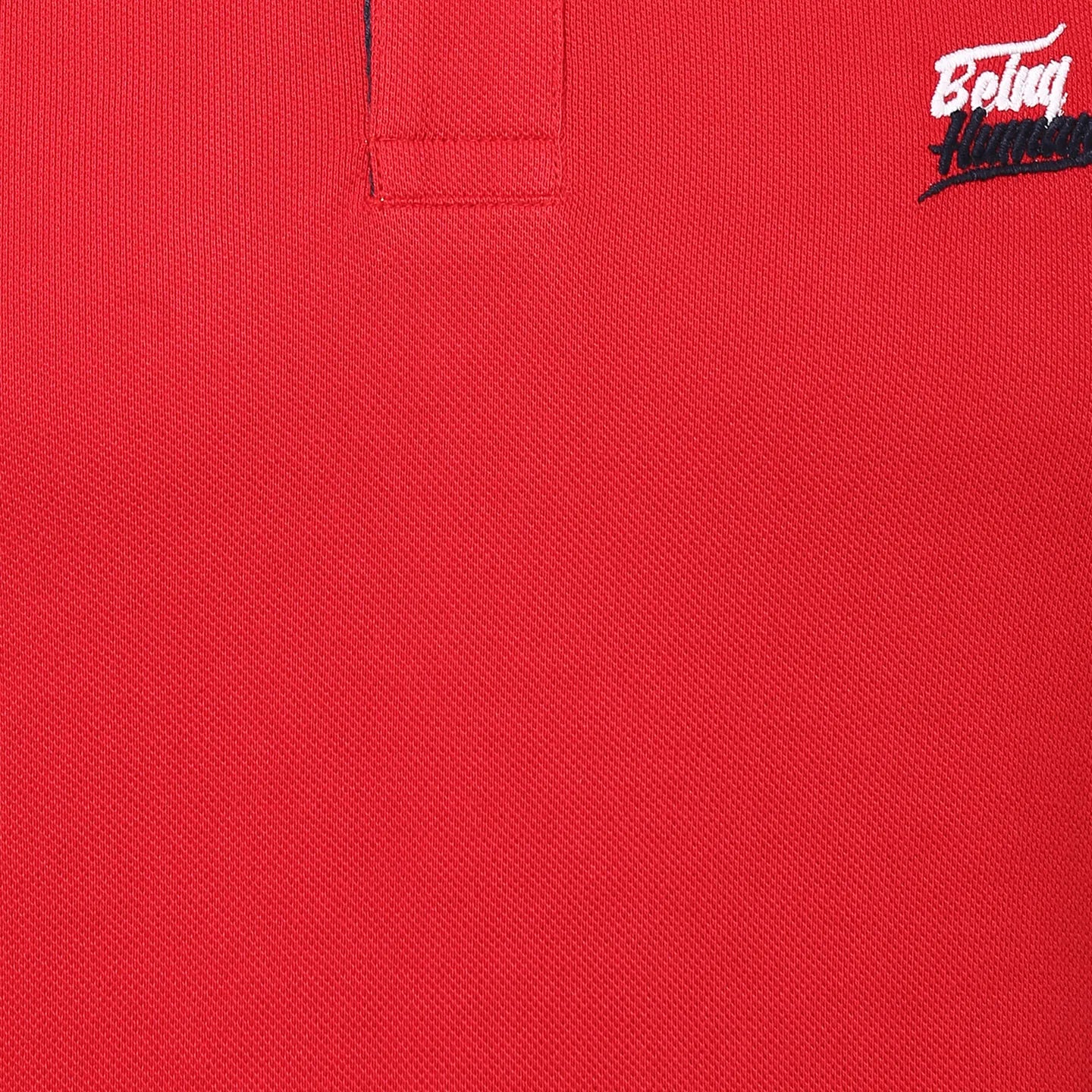 Red Regular Fit Men's Polo T-Shirt by Being Human Clothing - Image 4